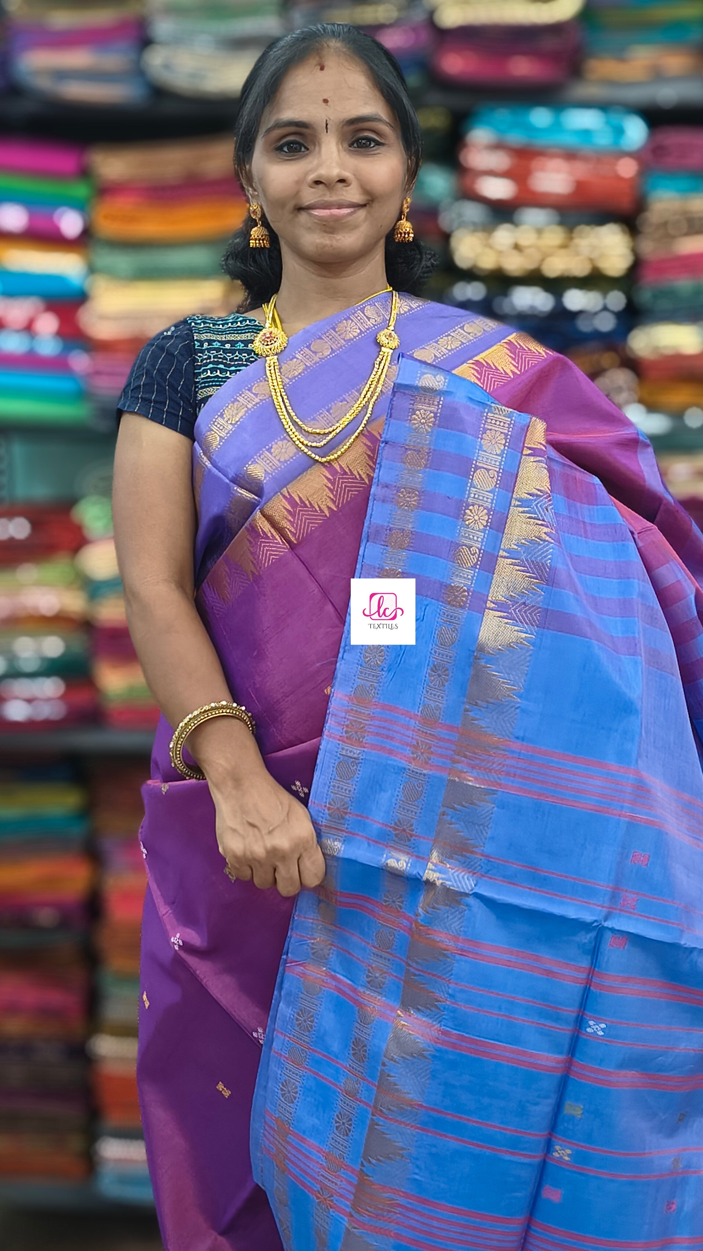 Banana pith silk saree