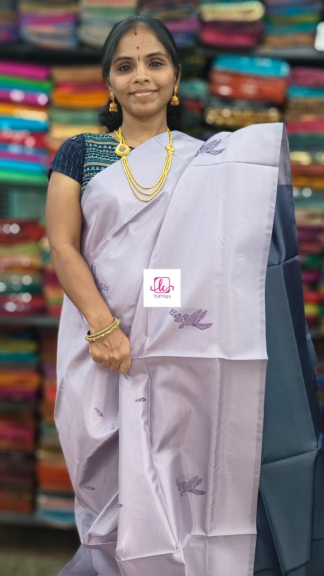 Banana pith silk saree