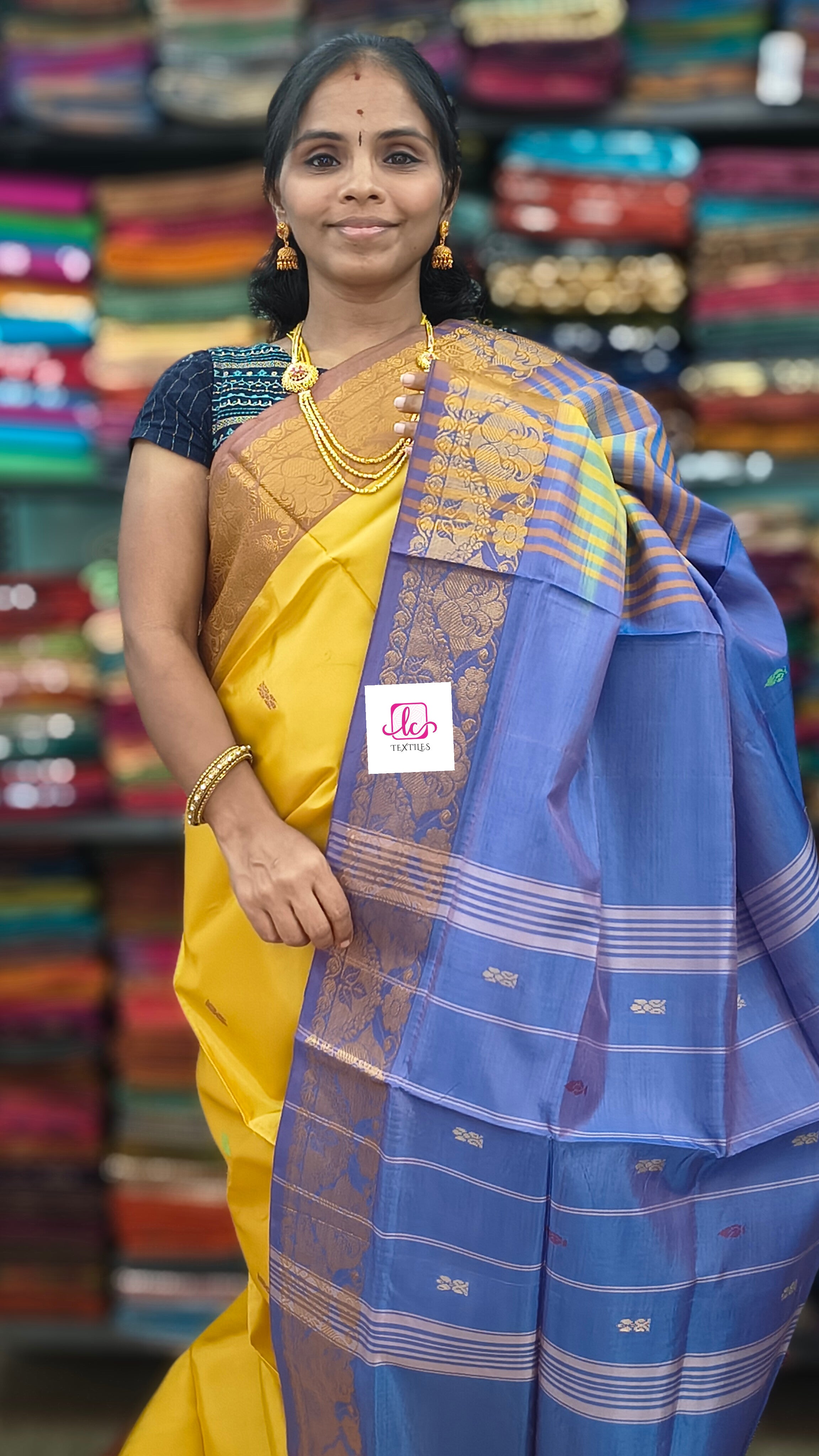 Banana pith silk saree