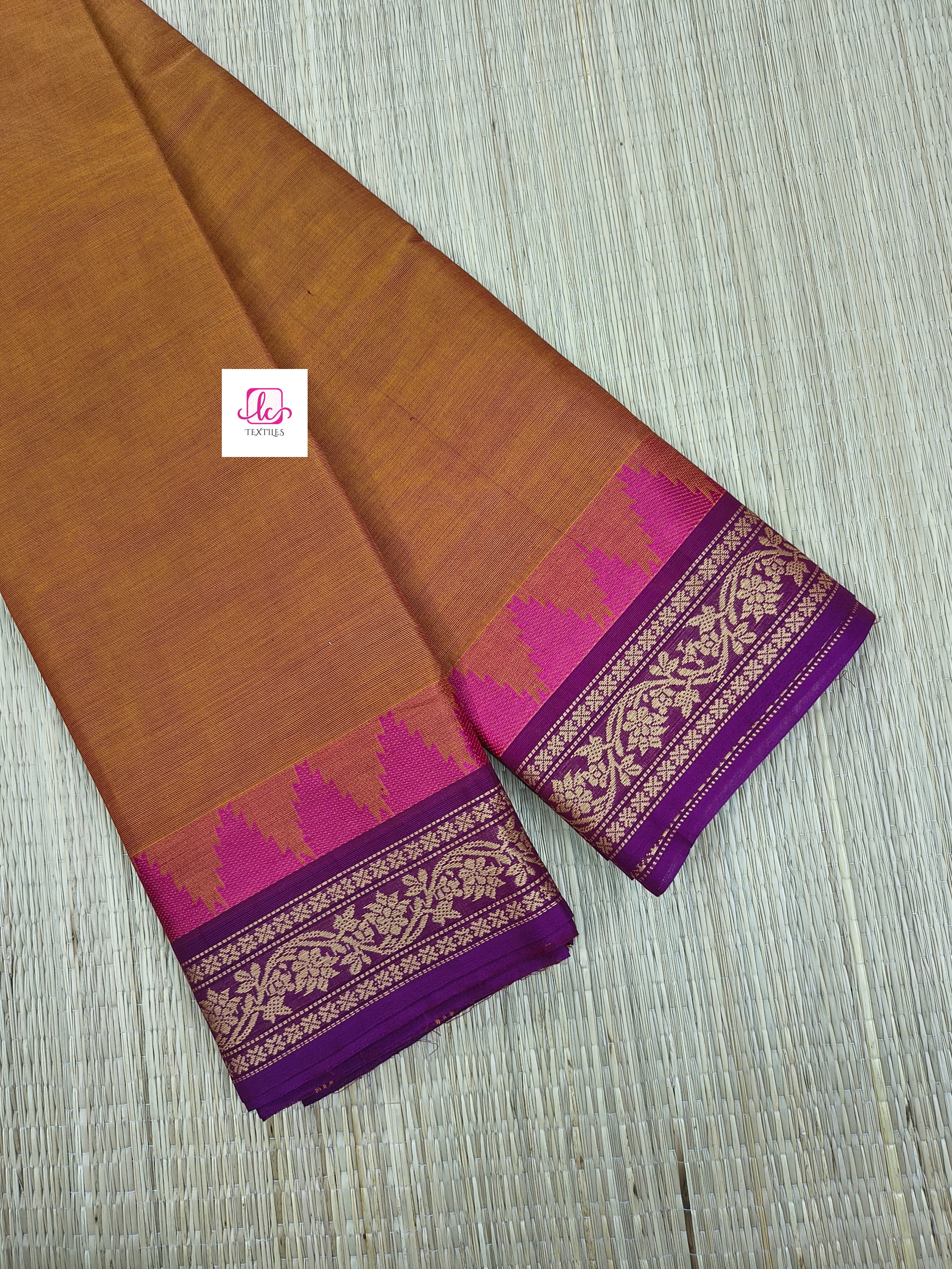 Chettinad Cotton Daily Wear Mango yellow mixed mejantha dual tone