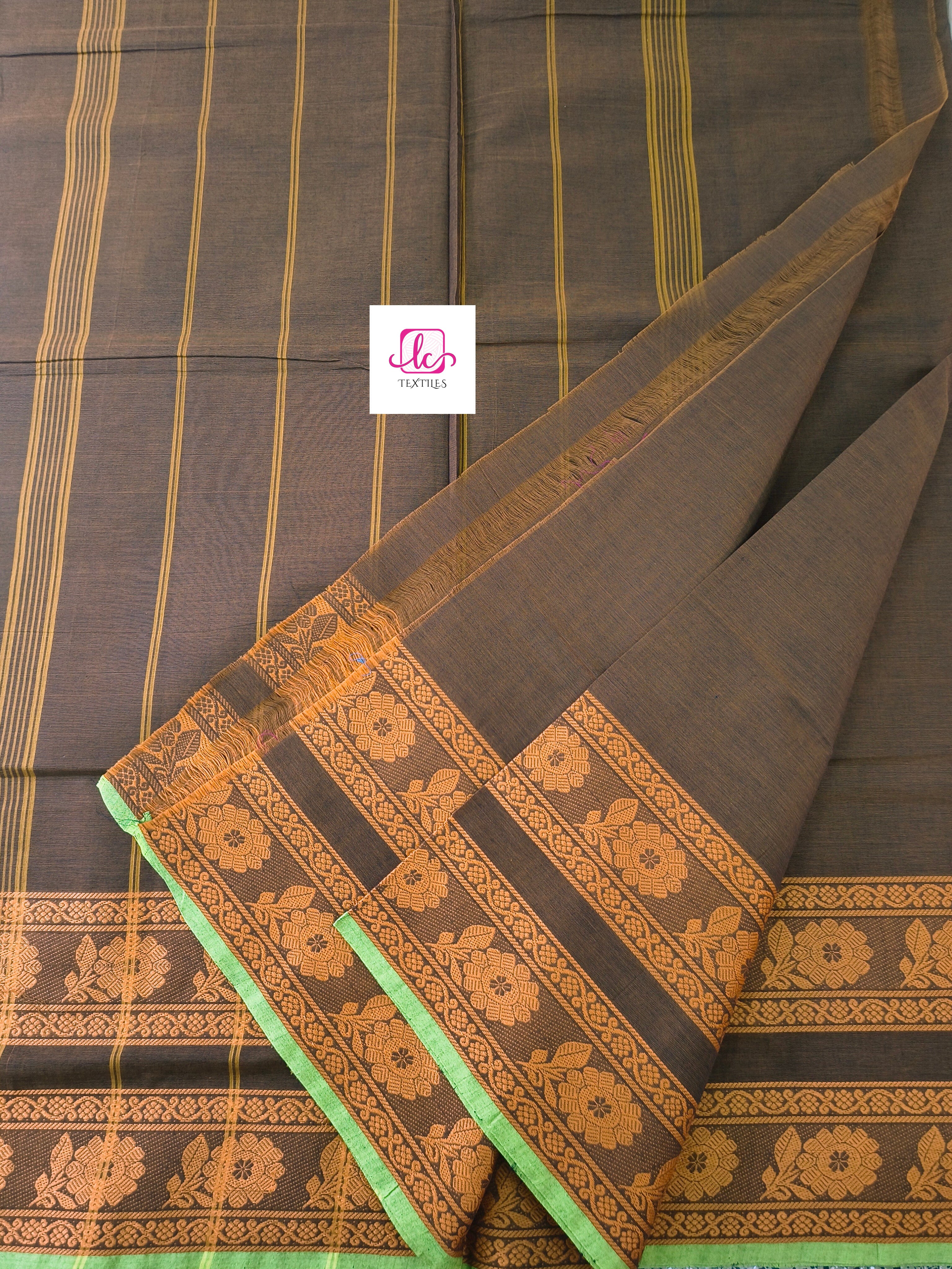 Chettinad Cotton Office Wear Mocha brown