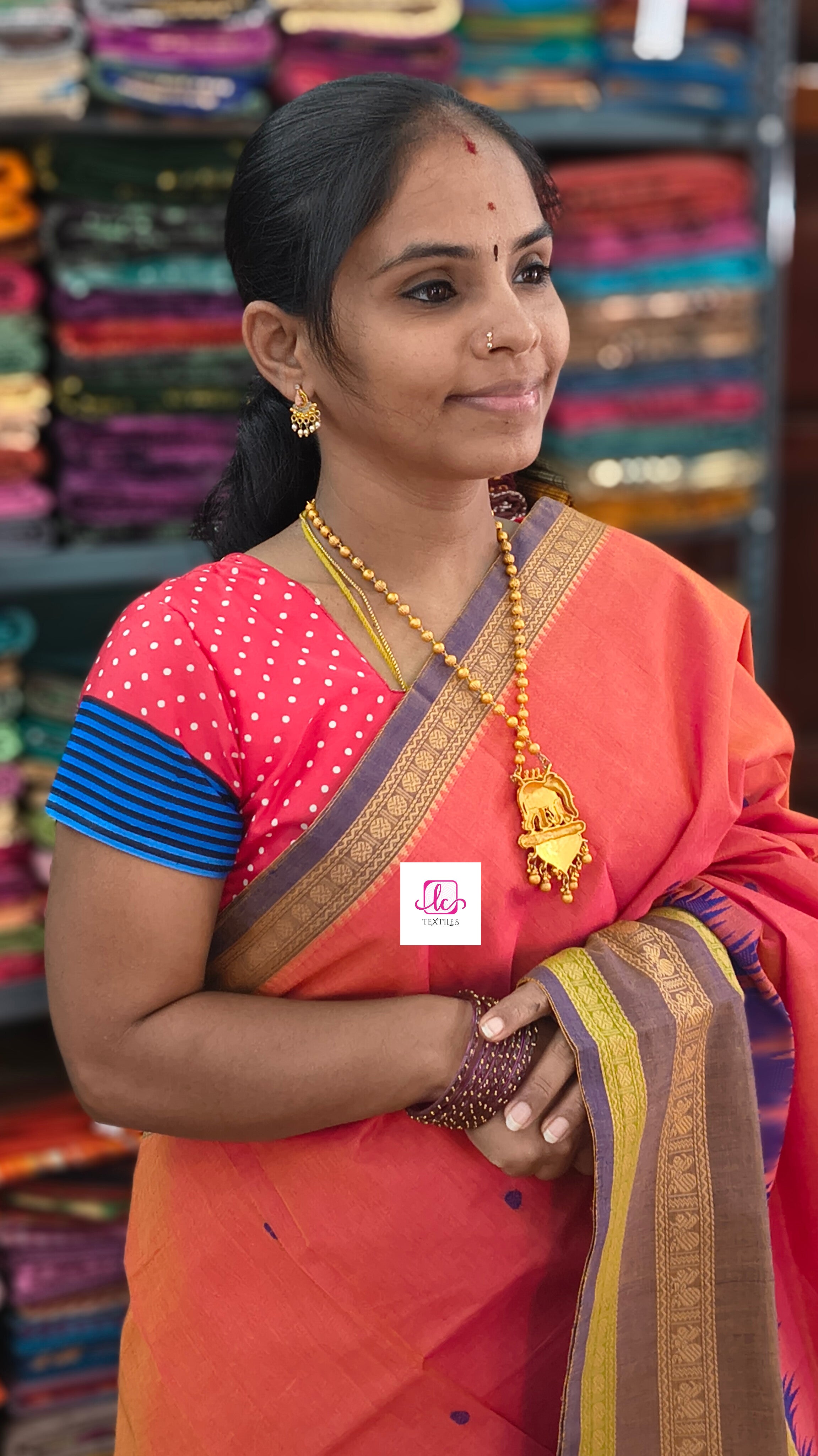 Chettinad Cotton Office Wear Peach