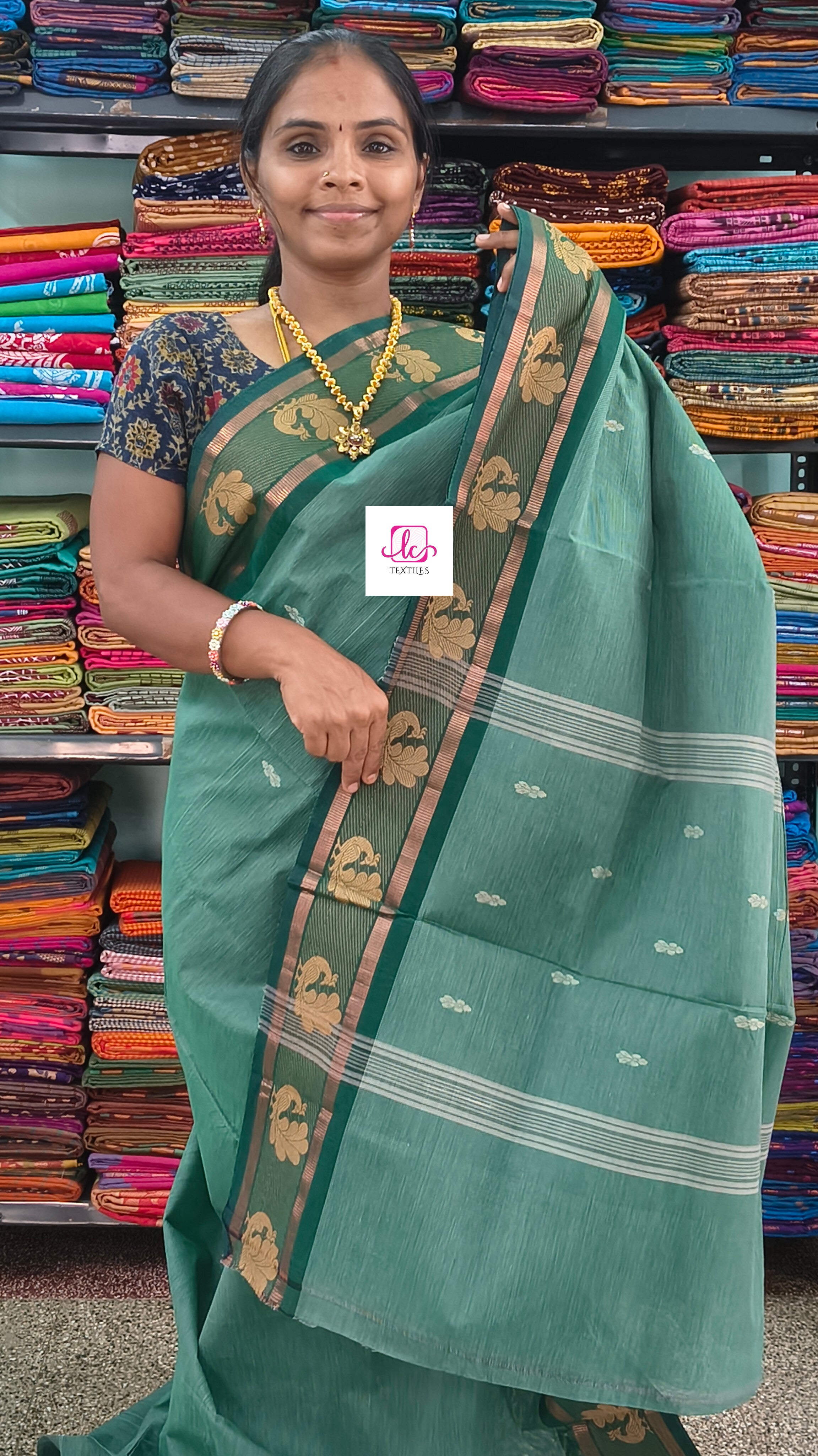 Chettinad Cotton Office Wear Pastal green