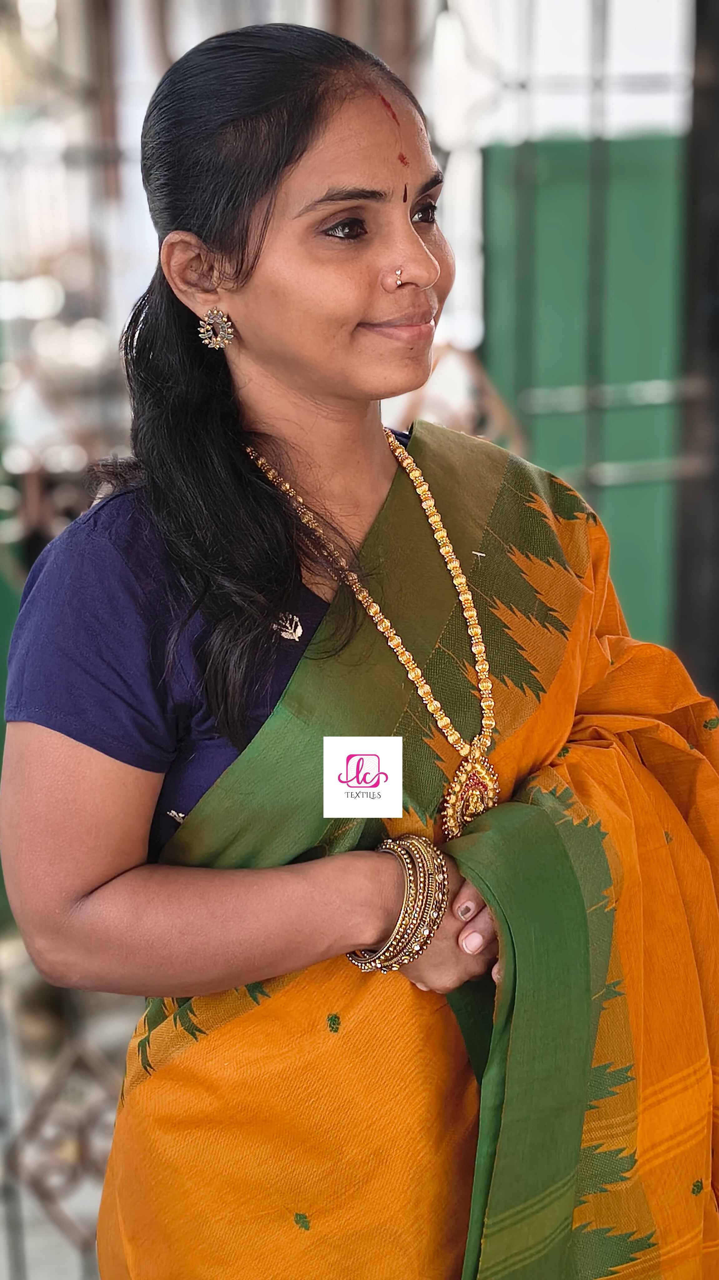 Chettinad Cotton Office Wear Mustard yellow