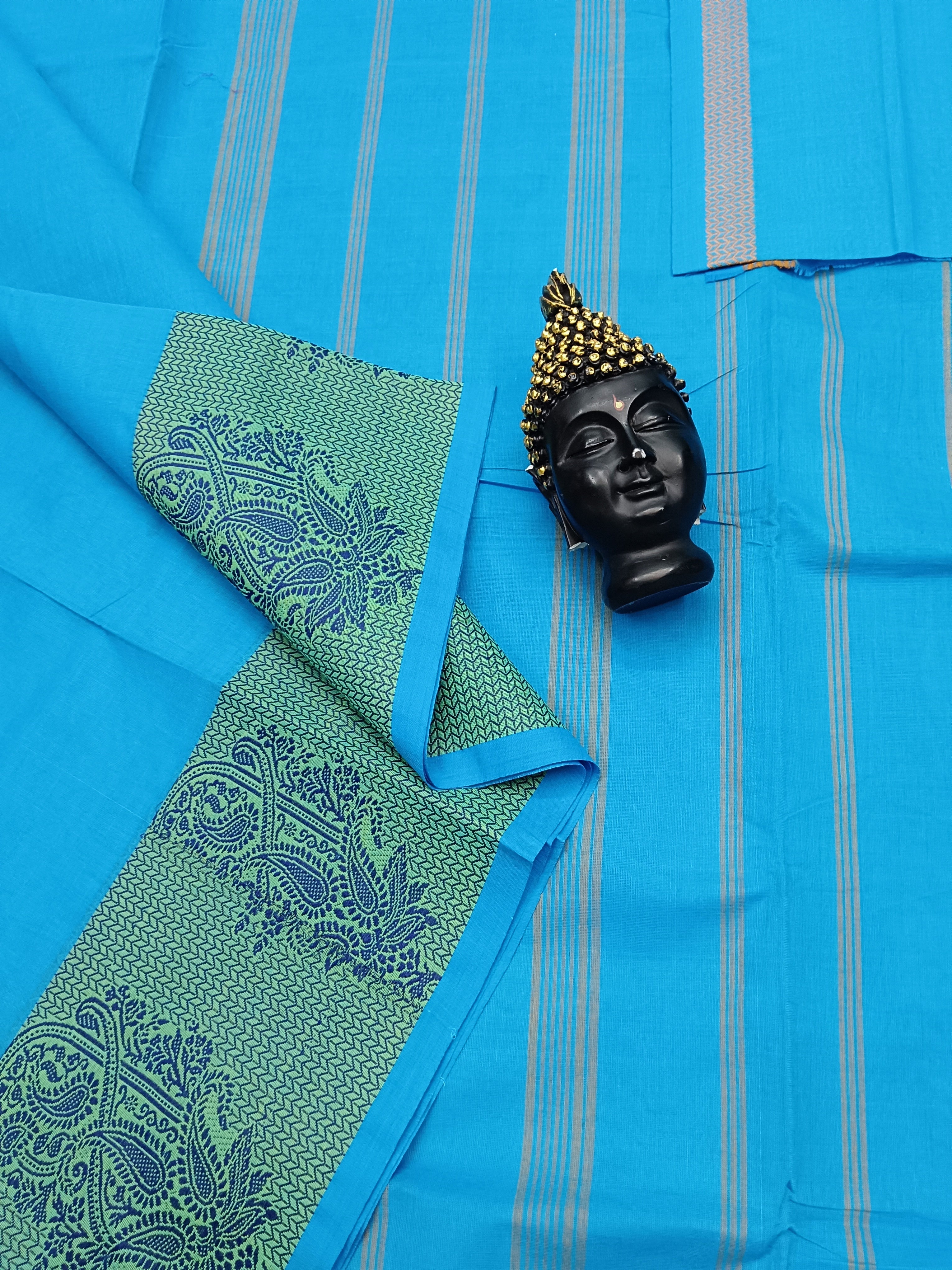 Chettinad Cotton Office Wear Sky Blue