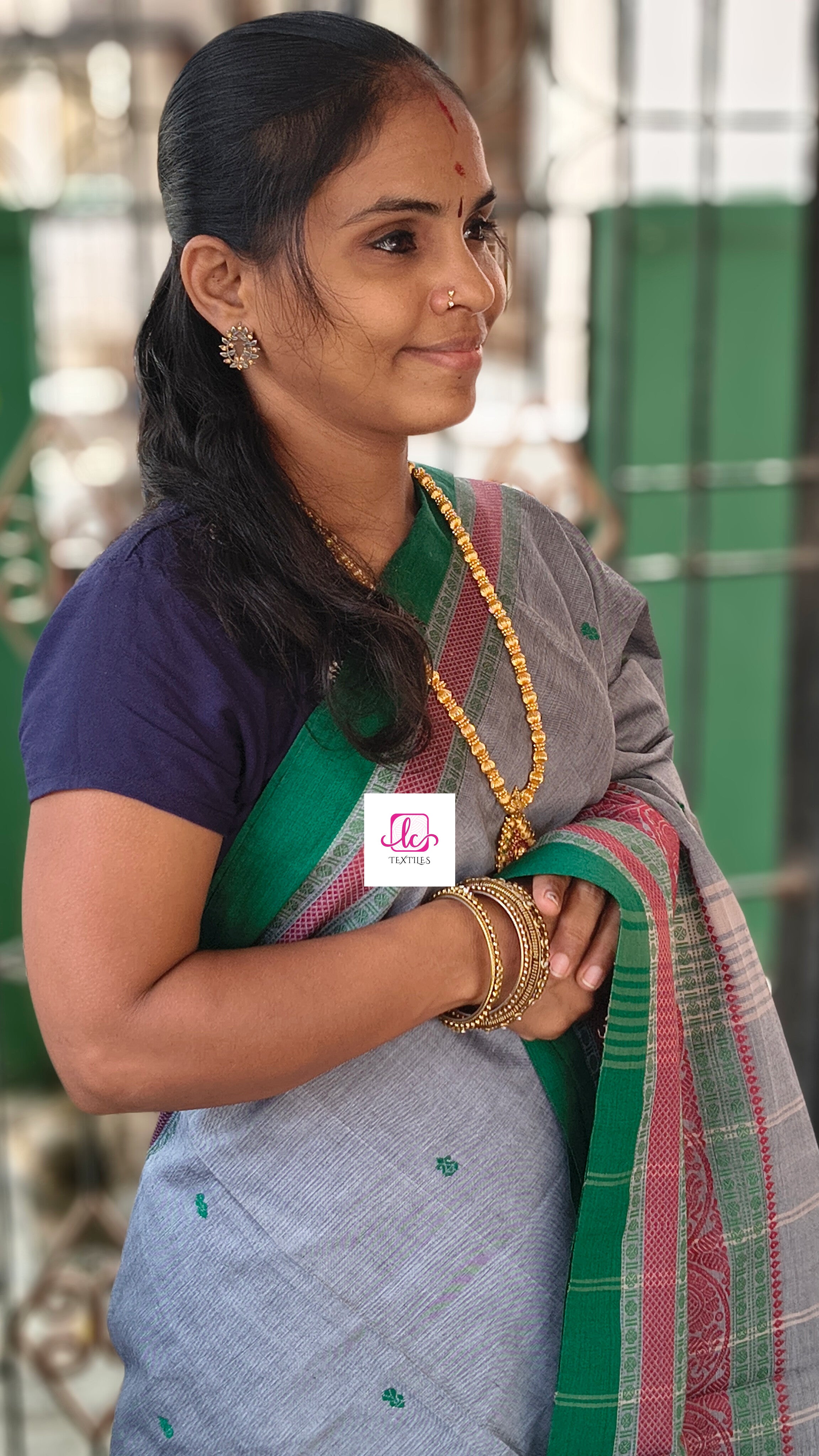 Chettinad Cotton Office Wear Grey
