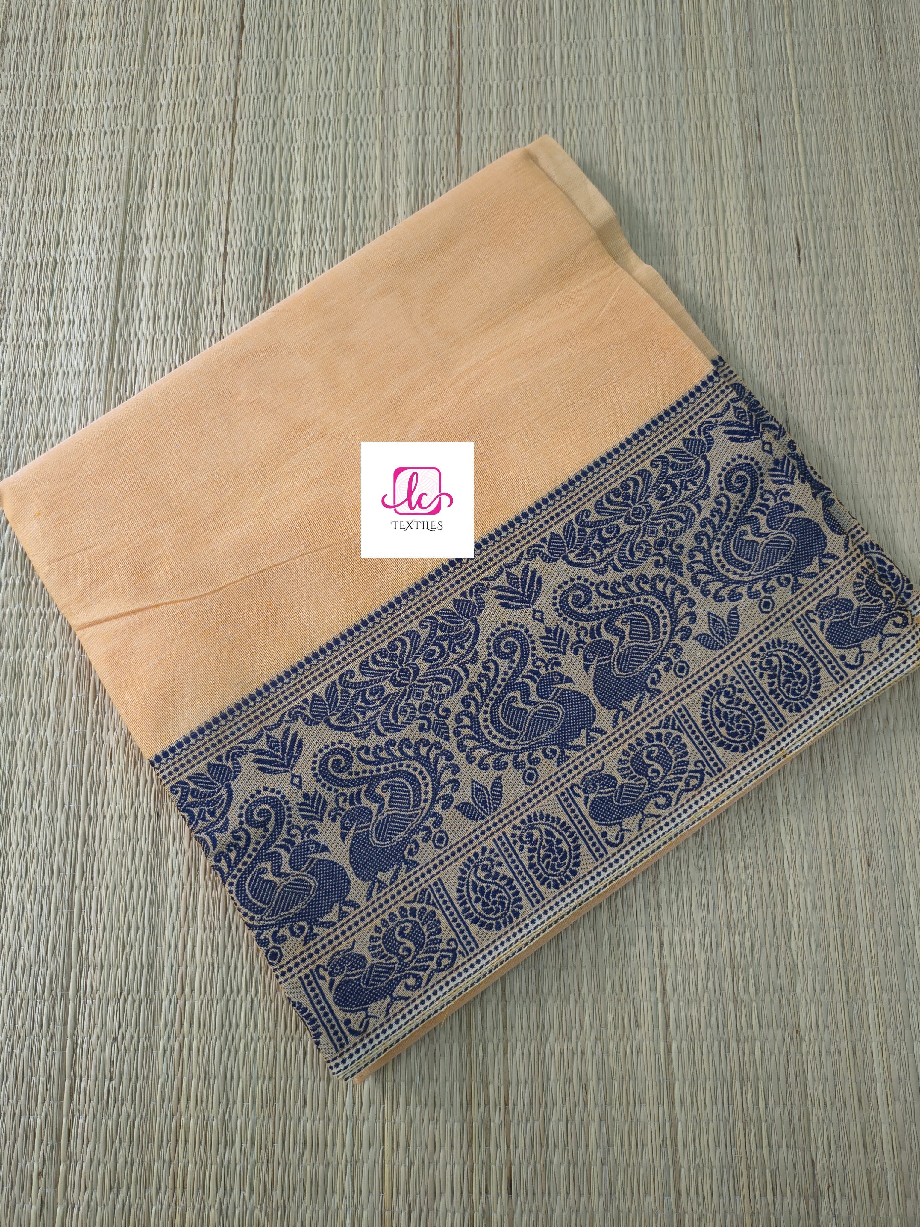 Chettinad Cotton Office Wear Pastel Orange