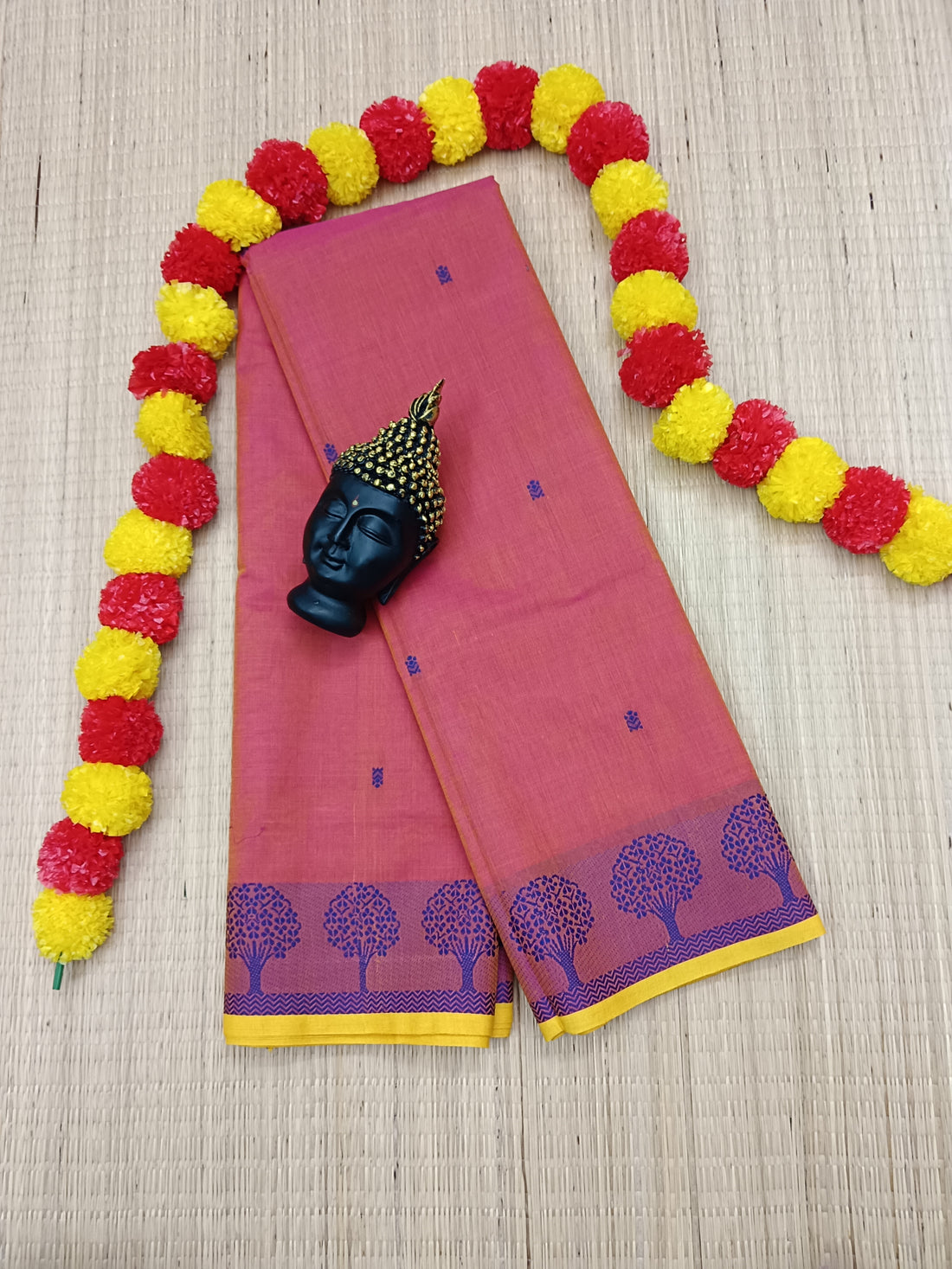 Chettinad Cotton Office Wear Peach orange