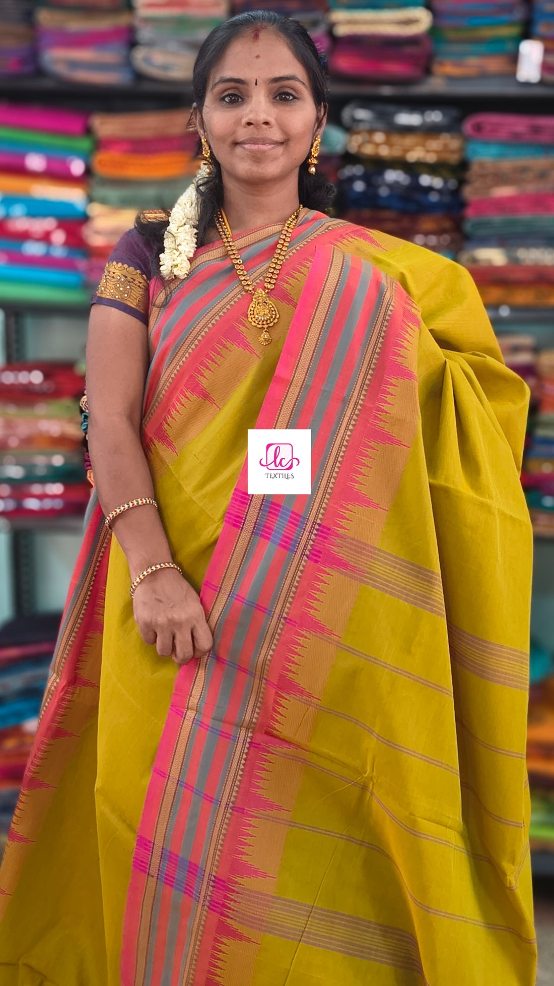 Chettinad Cotton Office Wear yellow