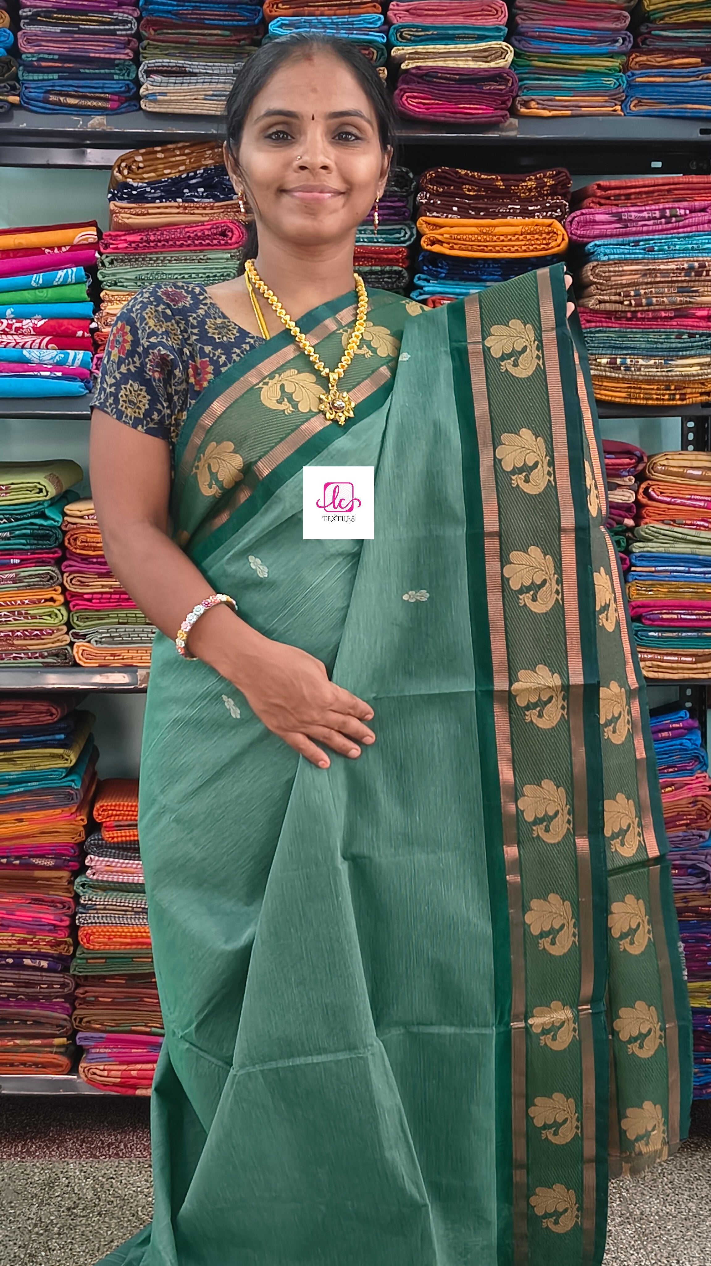 Chettinad Cotton Office Wear Pastal green