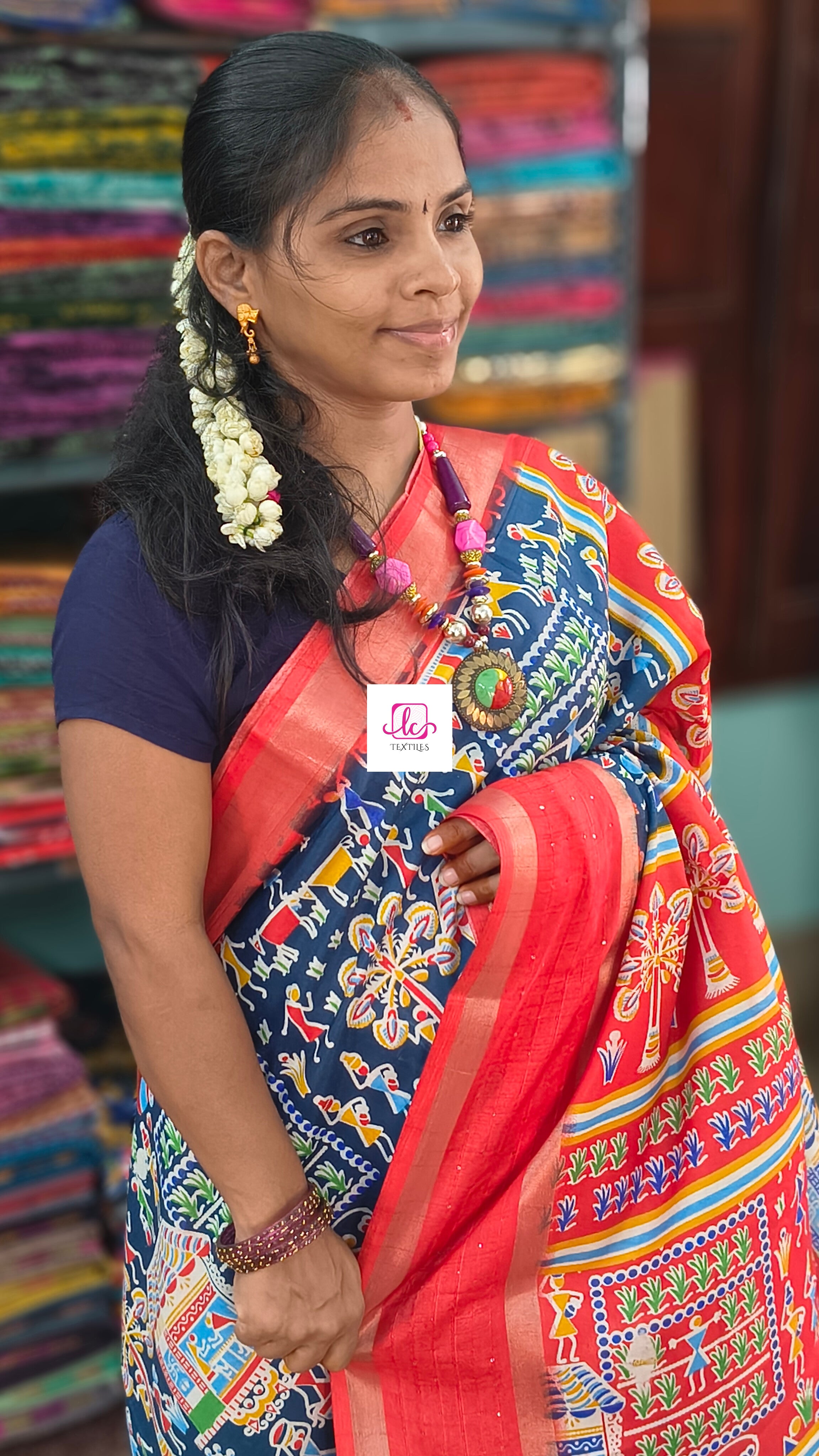 Fancy saree Dola silk saree Royal blue