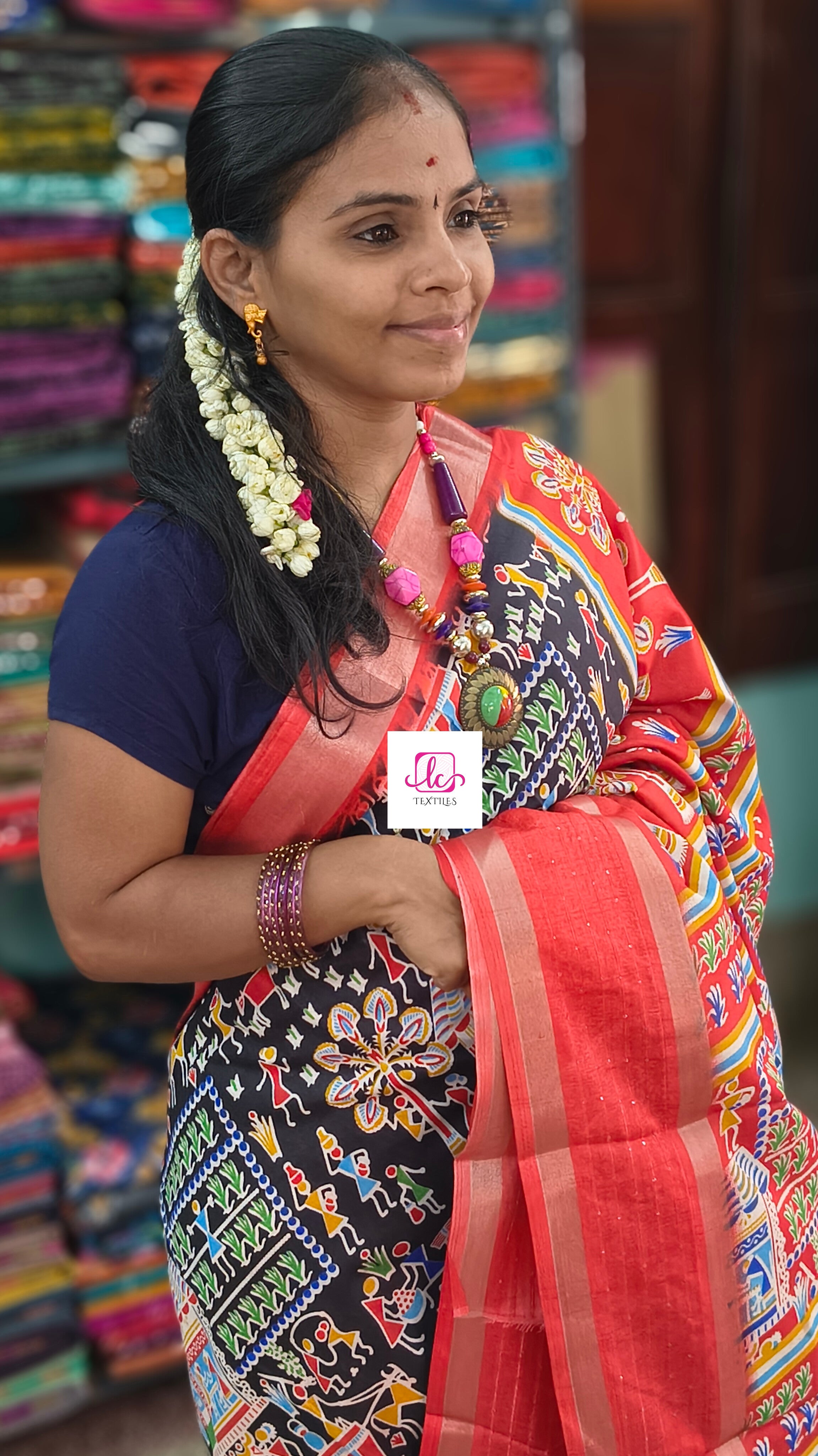 Fancy saree Dola silk saree Black