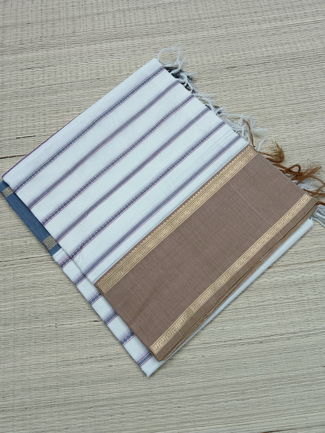 Heritage Handwoven cotton Veldhari White