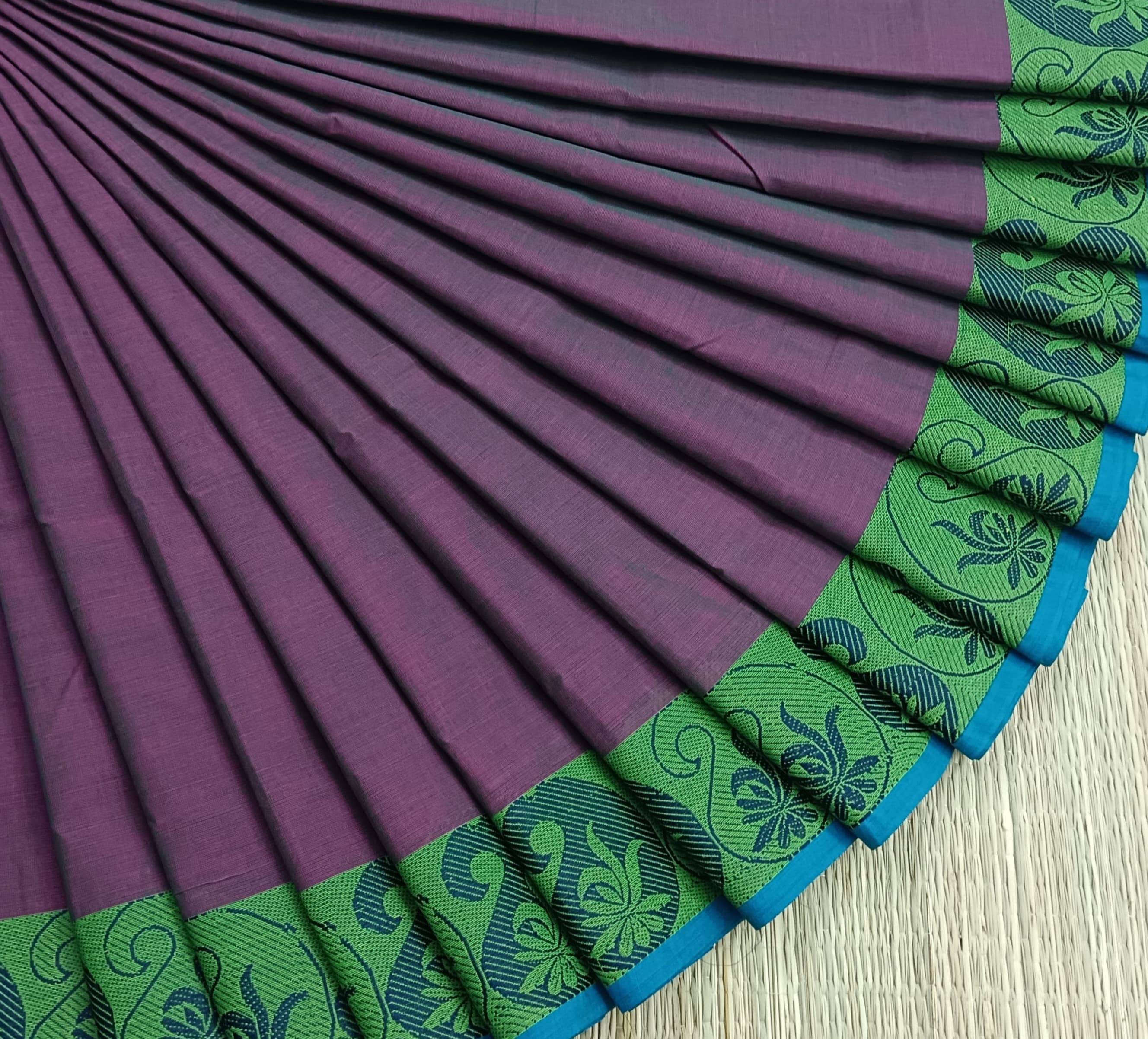 Chettinad Cotton - Daily Wear -Lolipop Violet Dual tone- CDW15