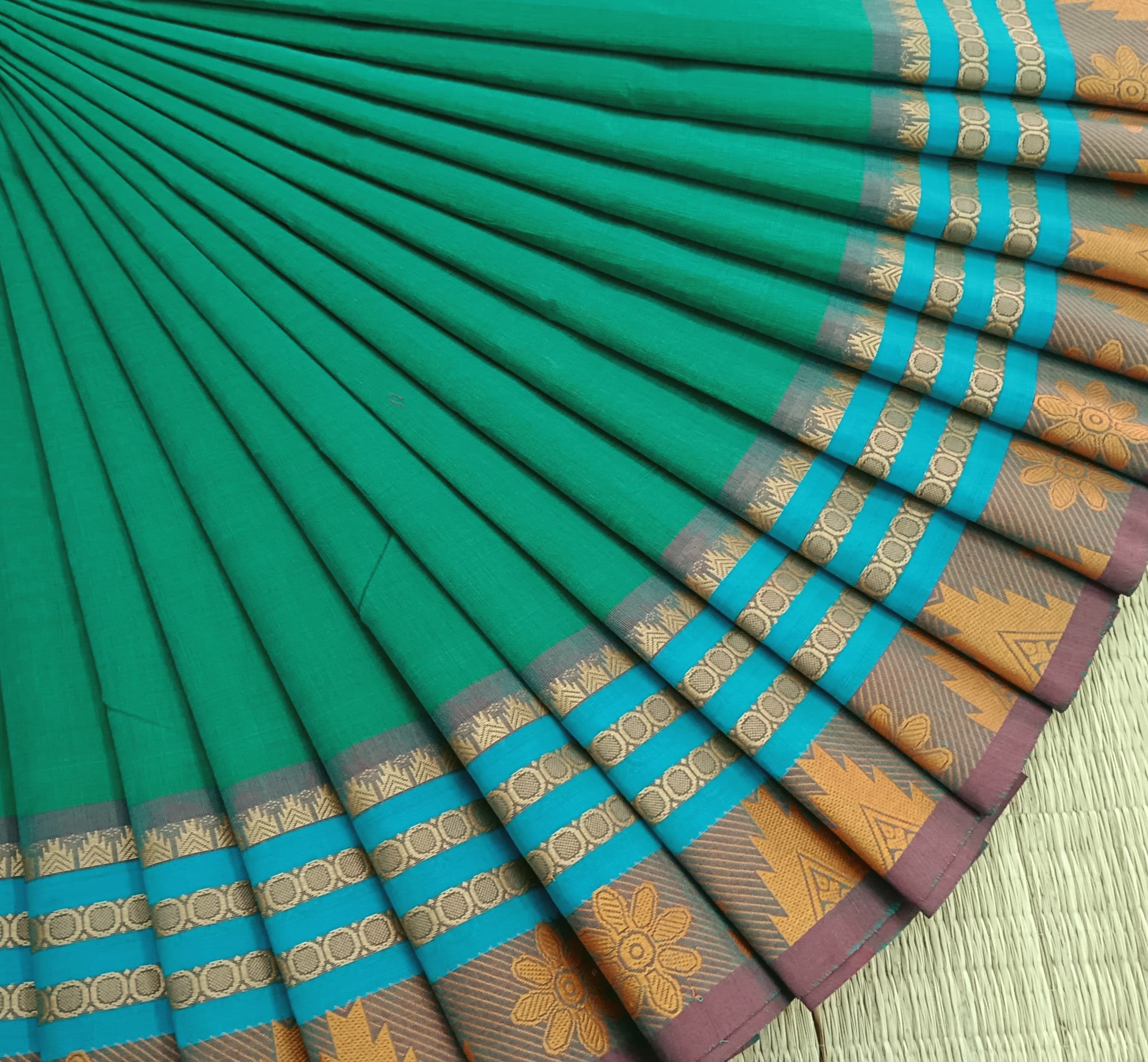 Chettinad Cotton -Daily Wear -Rama Green- CDW141