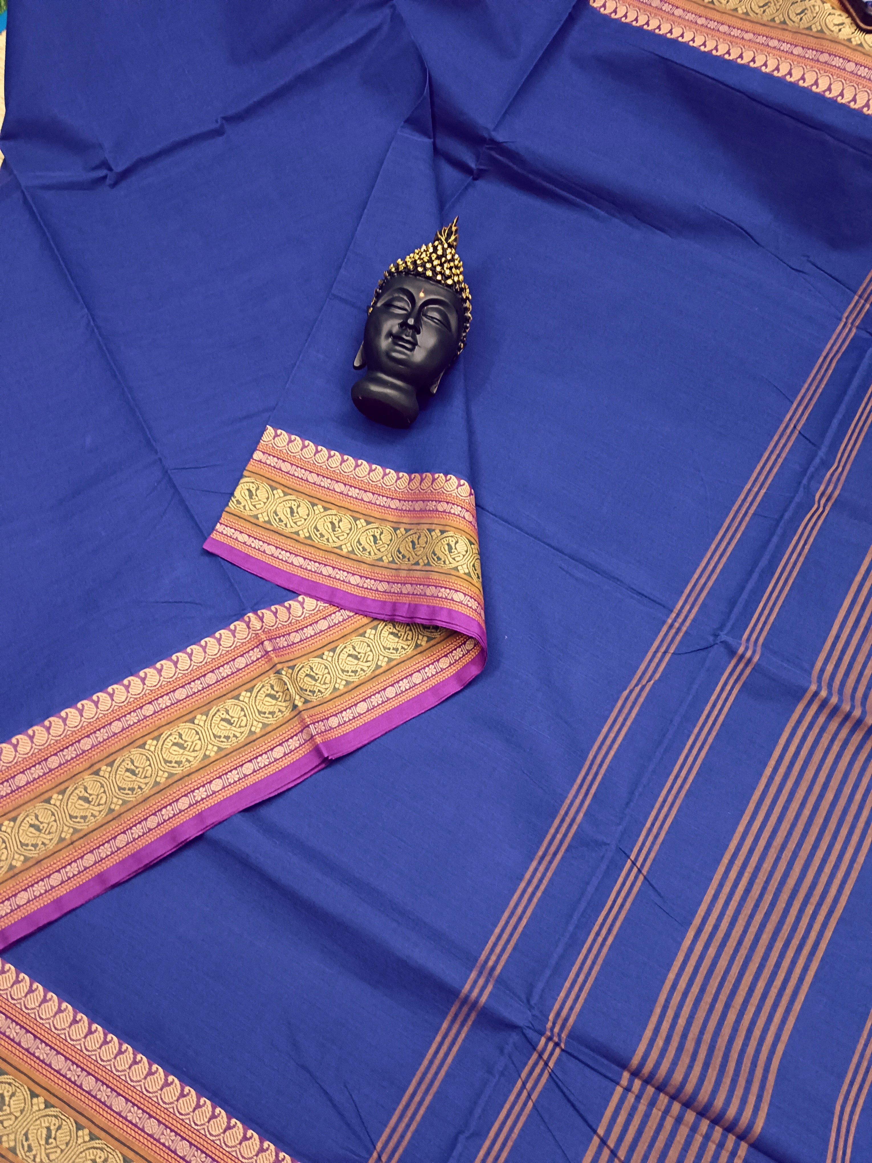 Chettinad Cotton - Office Wear - Royal Blue CCOW02
