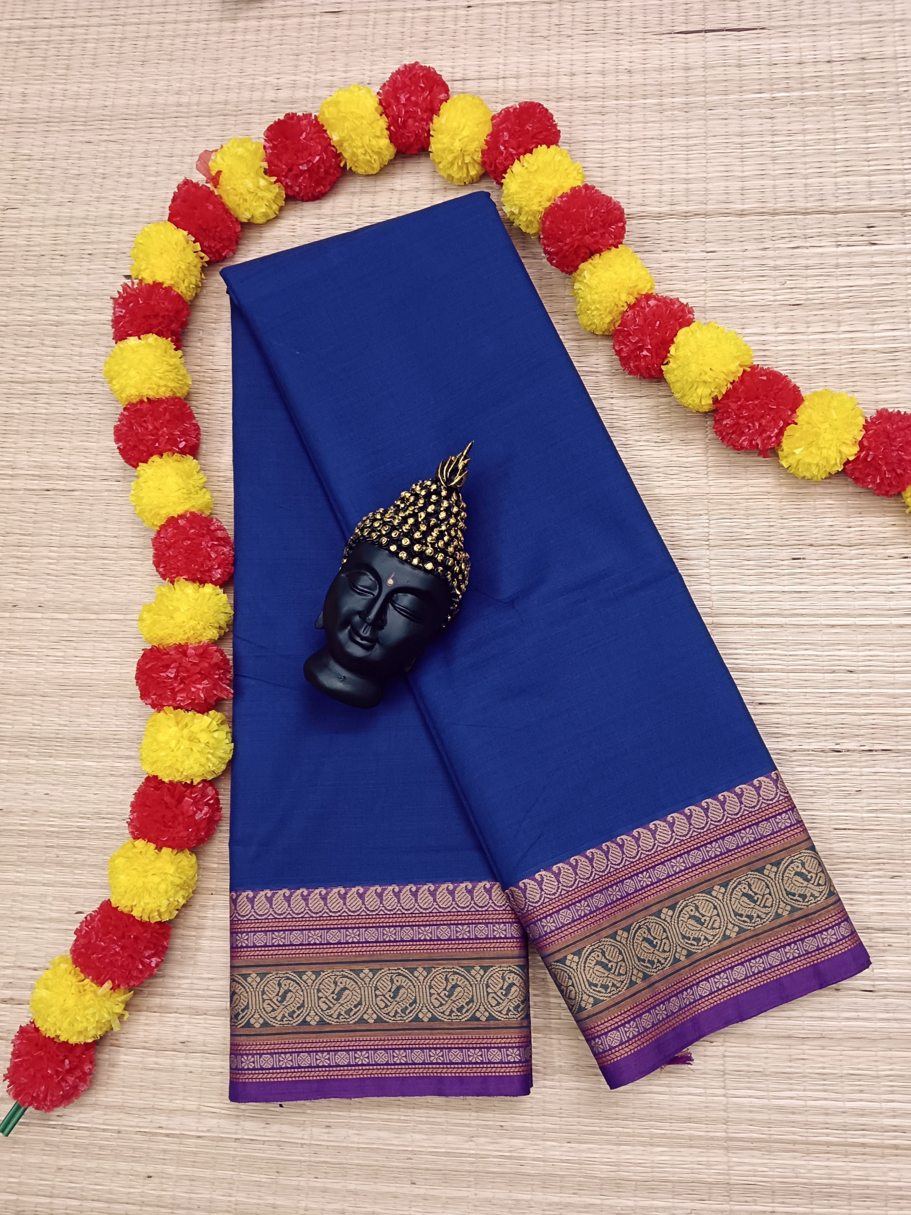 Chettinad Cotton - Office Wear - Royal Blue CCOW02