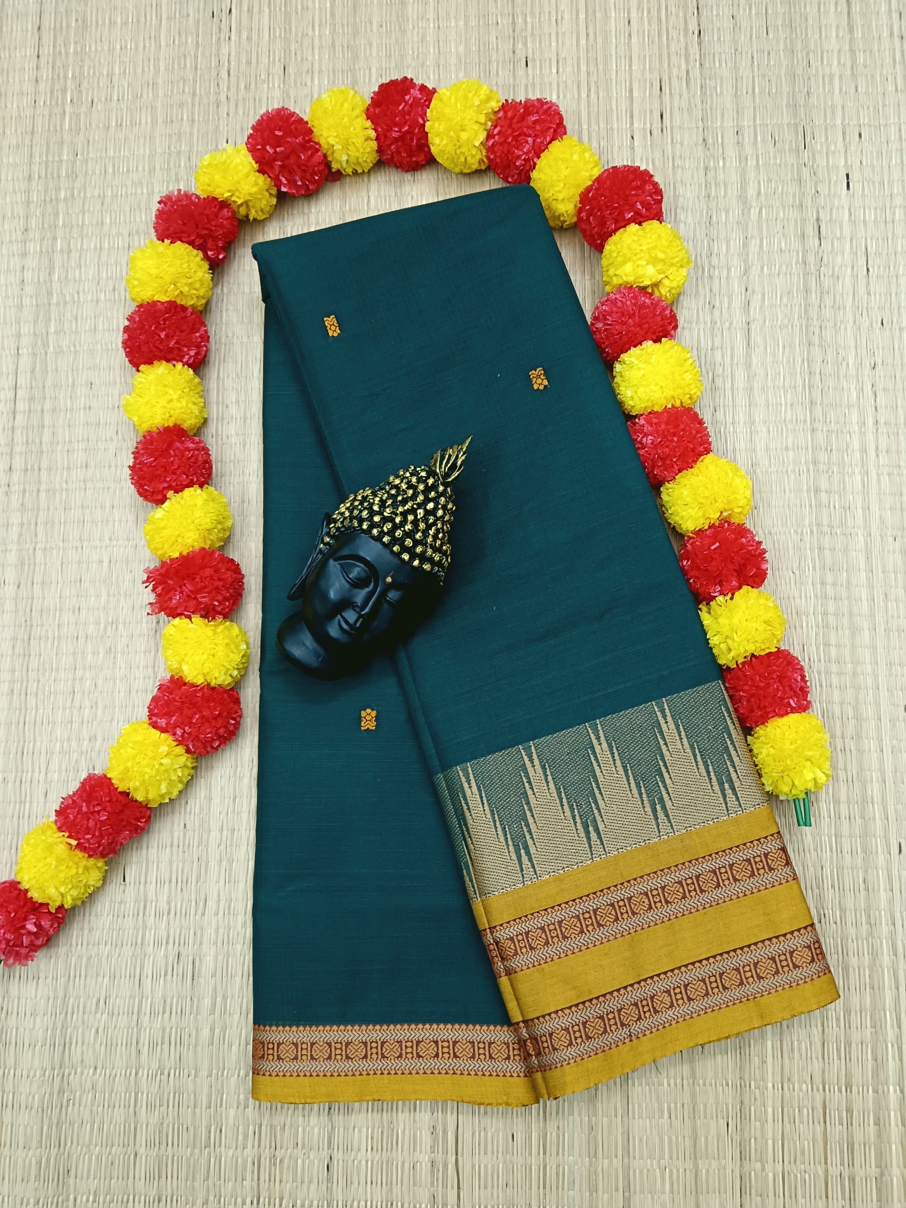 Chettinad Cotton - Office Wear - Dak Green - 18