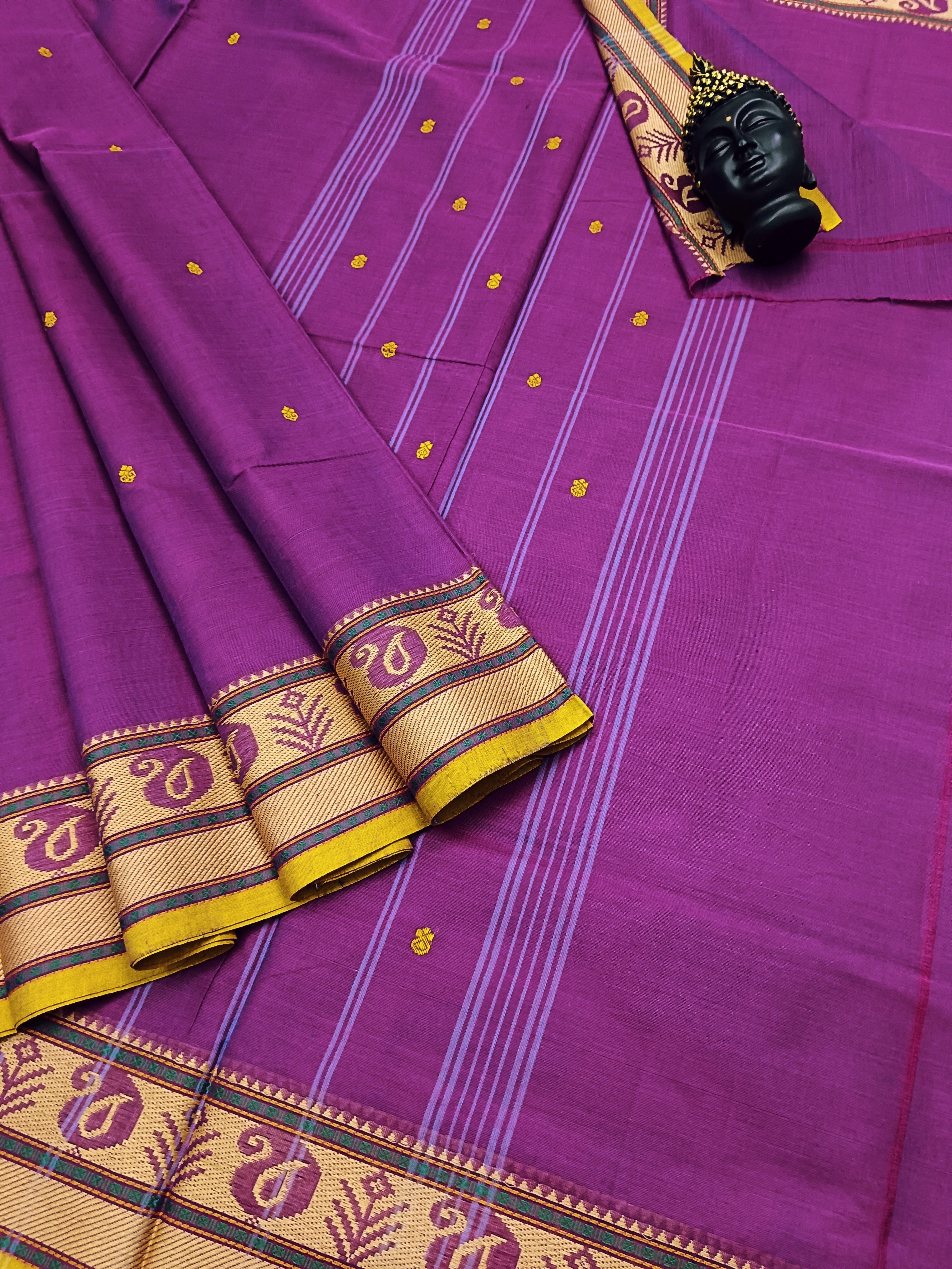 Chettinad Cotton - Office Wear -dark Mejantha Saree - CCOW14
