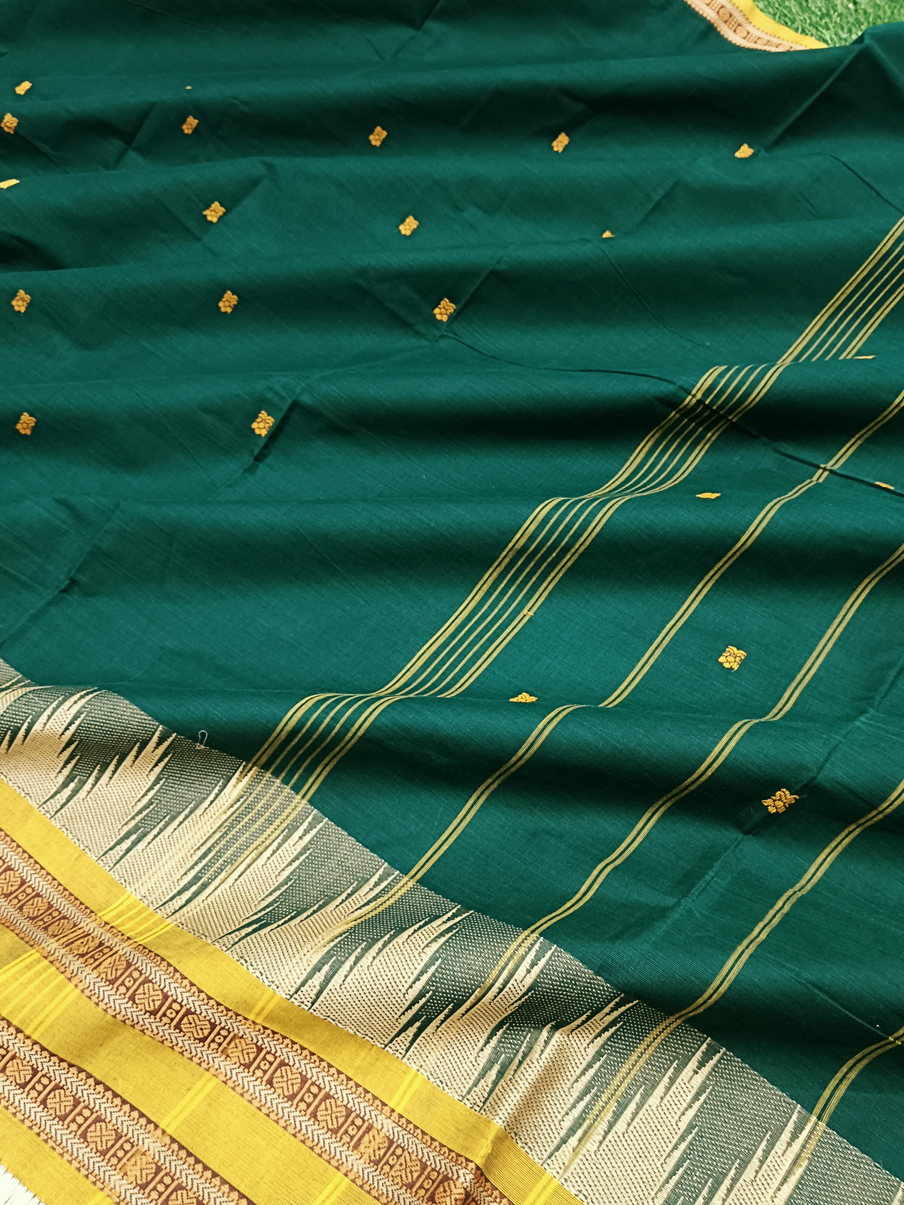 Chettinad Cotton - Office Wear - Dak Green - 18