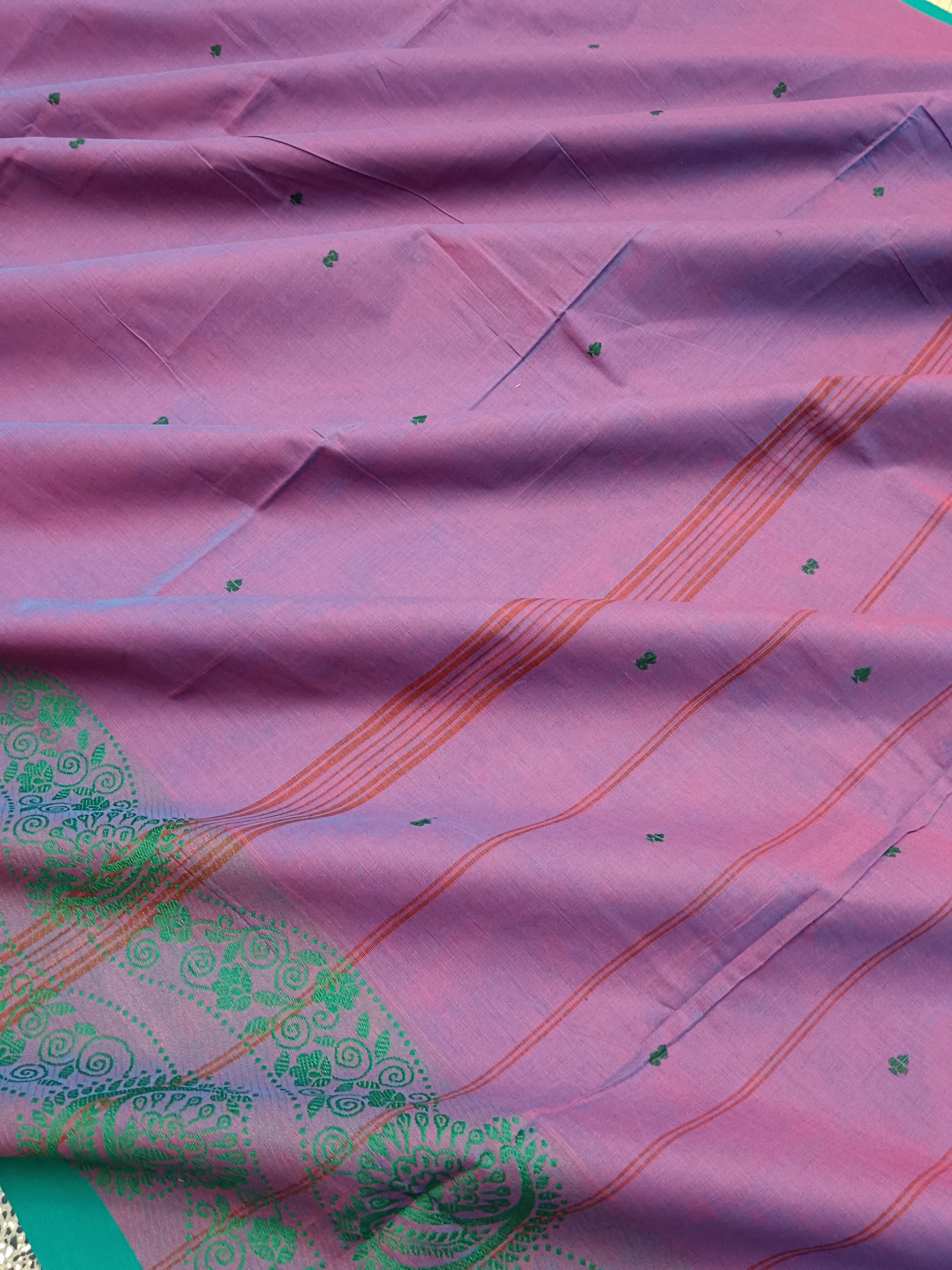 Chettinad Cotton - Office Wear - Medium Purple Dual tone 12