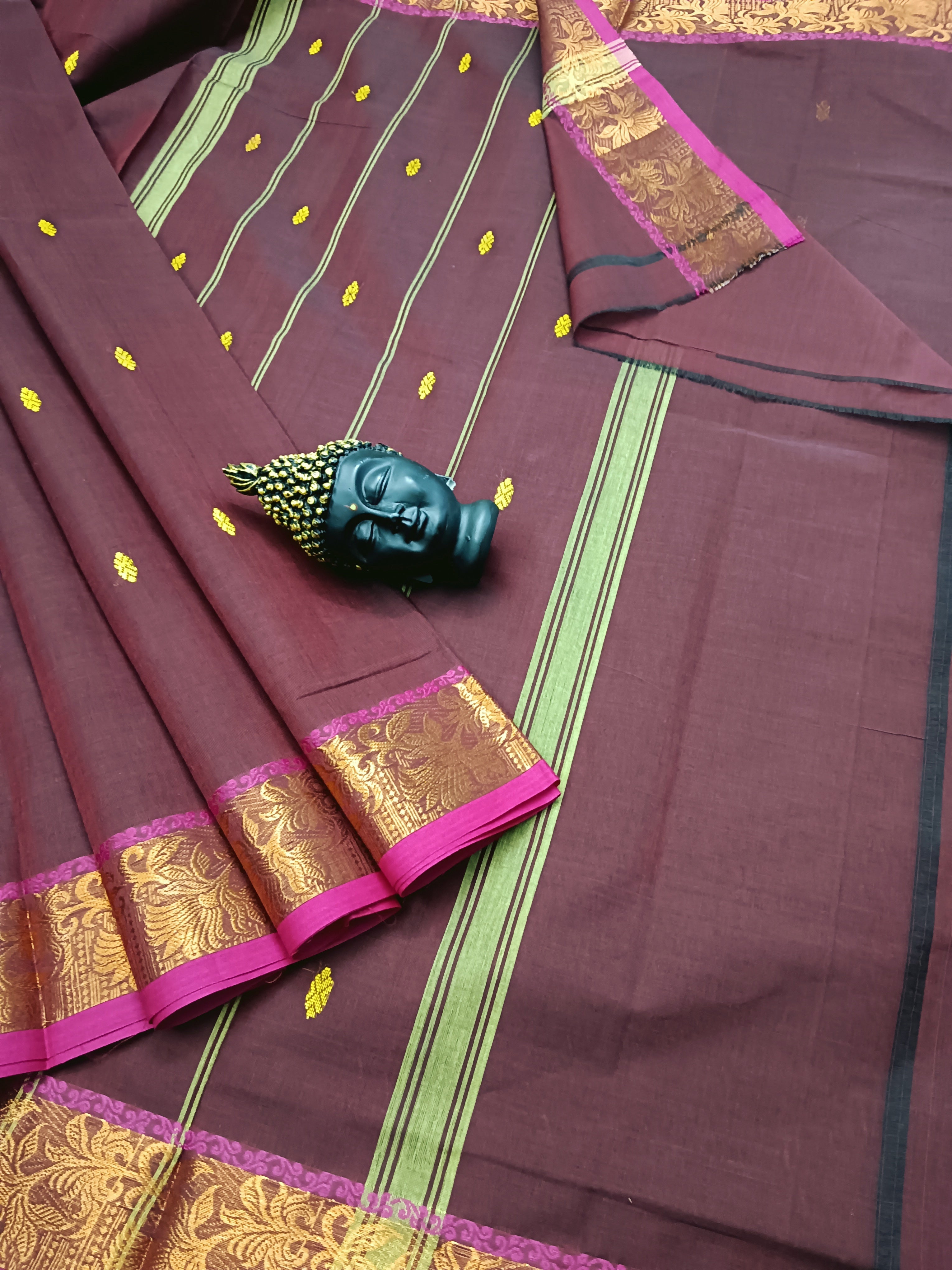 Kanchi Cotton - Festival Fusion - Dark Maroon - KCFB 07