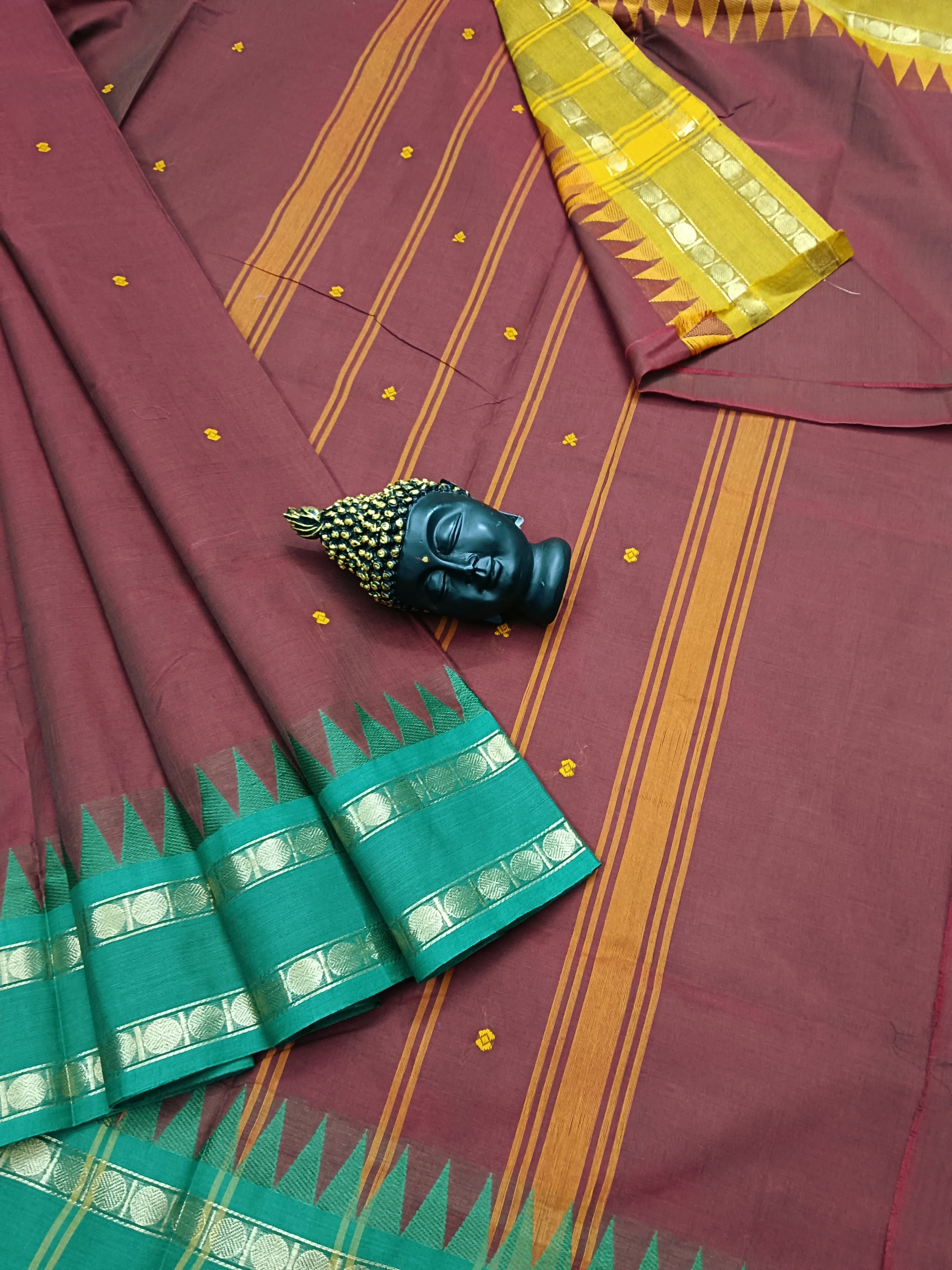 Kanchi Cotton - Festival Fusion - Maroon - KCFB03