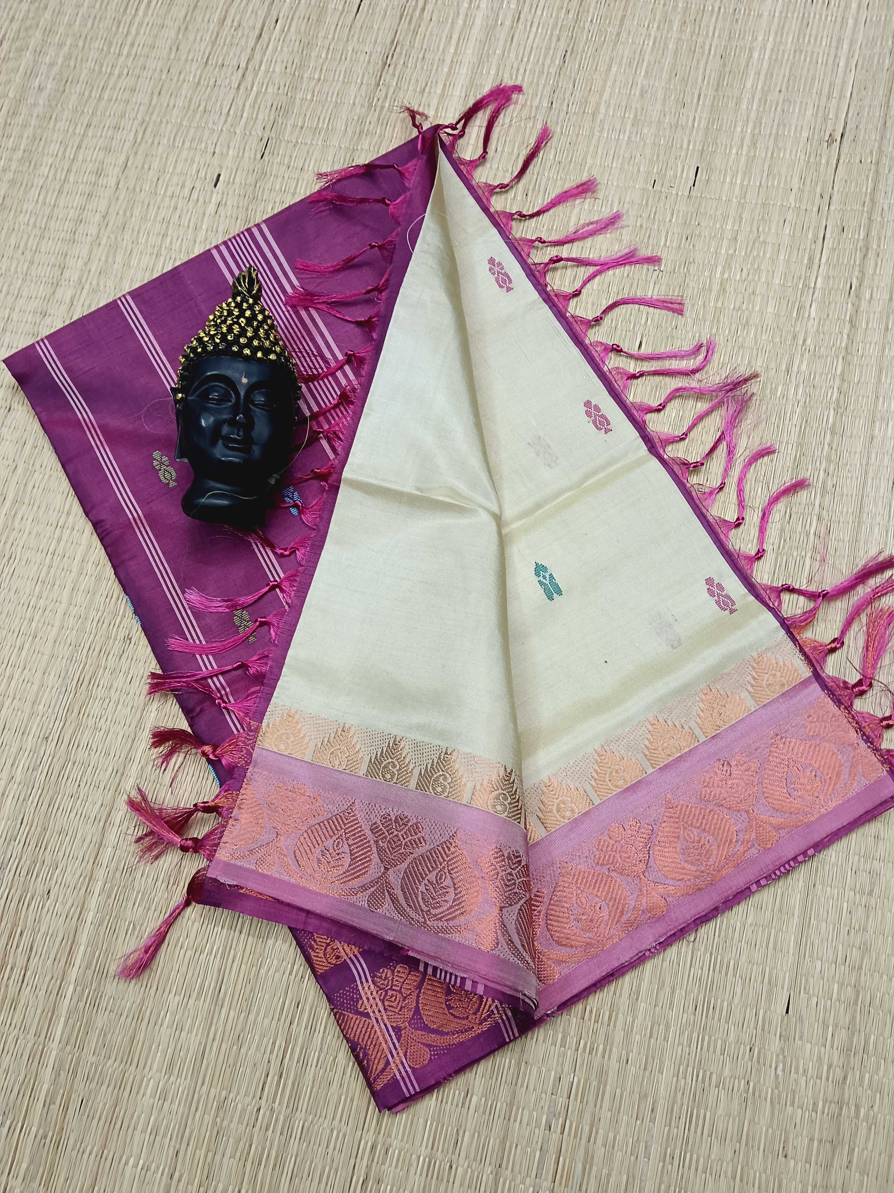 Banana Pith Silk(Vazhai Naar Pattu) - Butta -Sandal 06