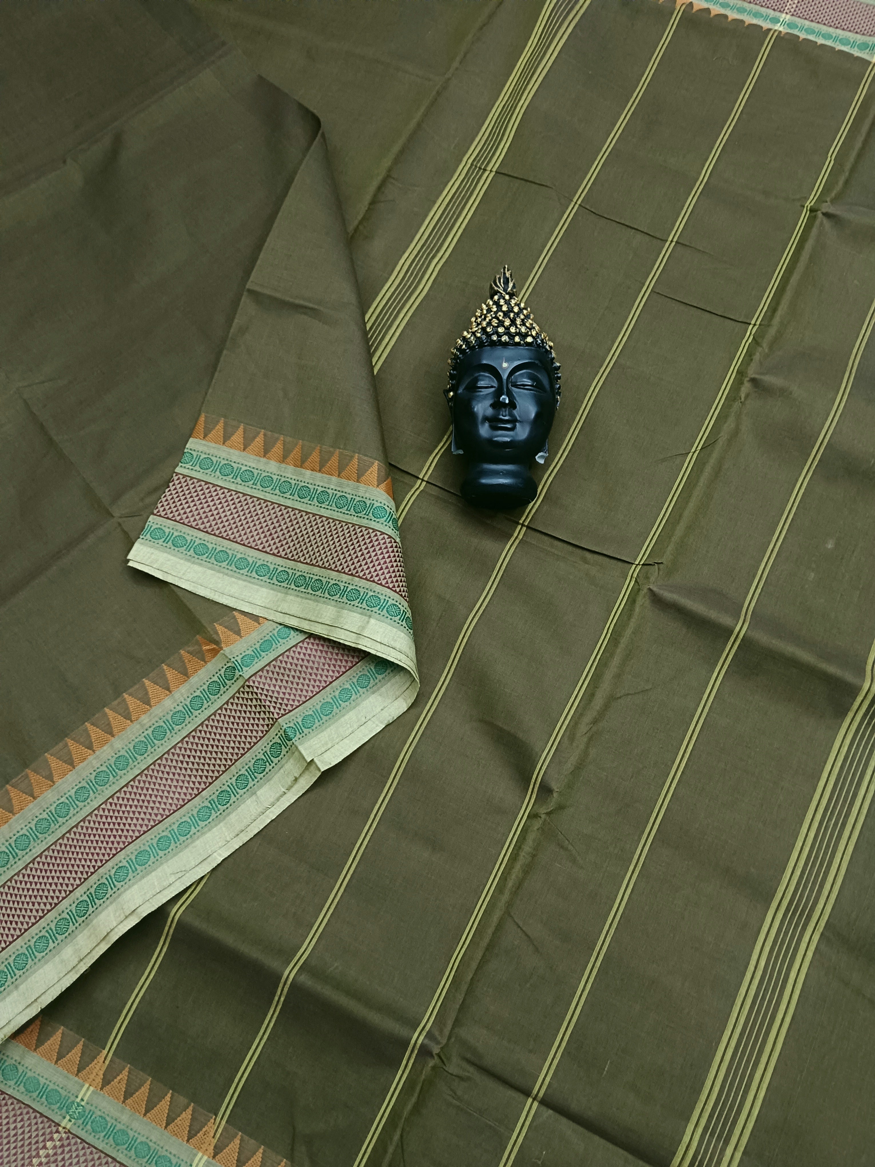 Chettinad Cotton -Daily Wear - Henna Green -23