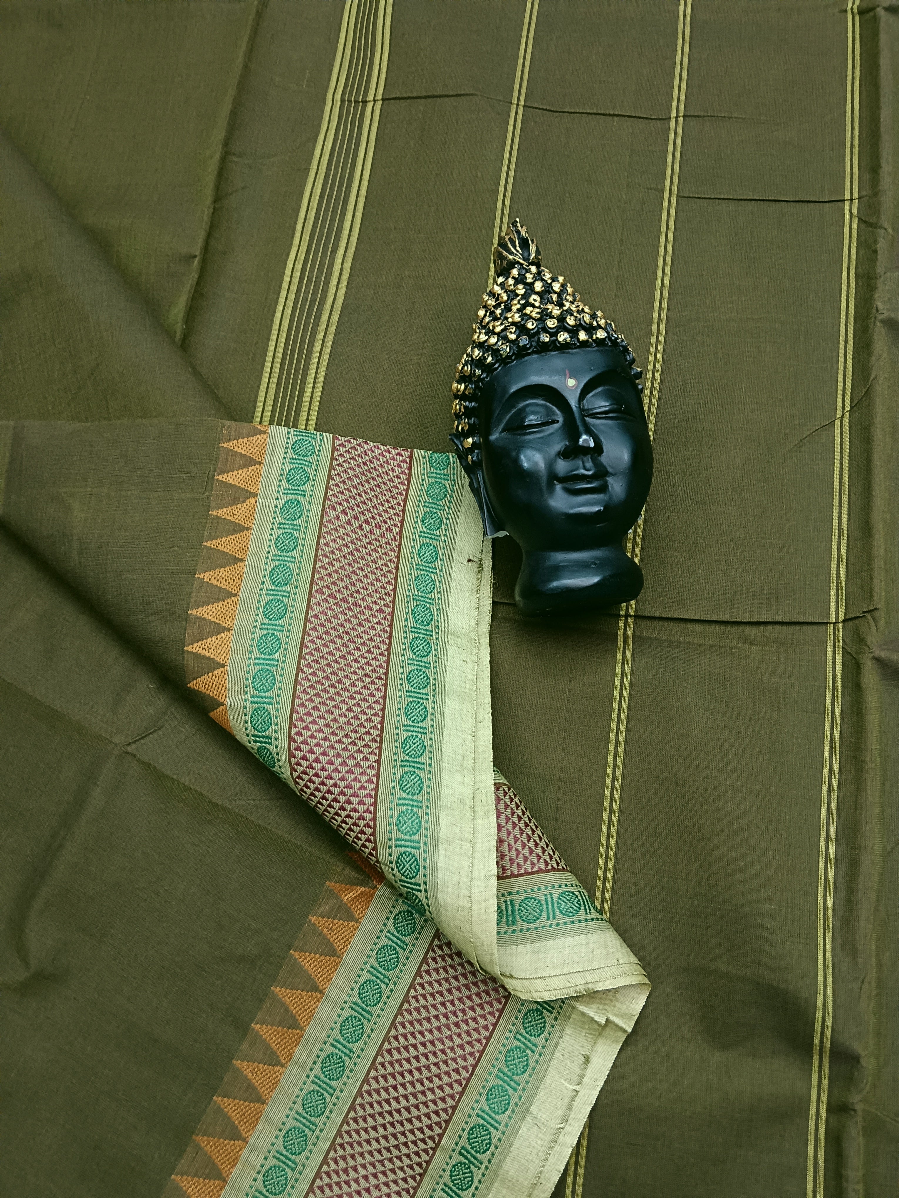 Chettinad Cotton -Daily Wear - Henna Green -23