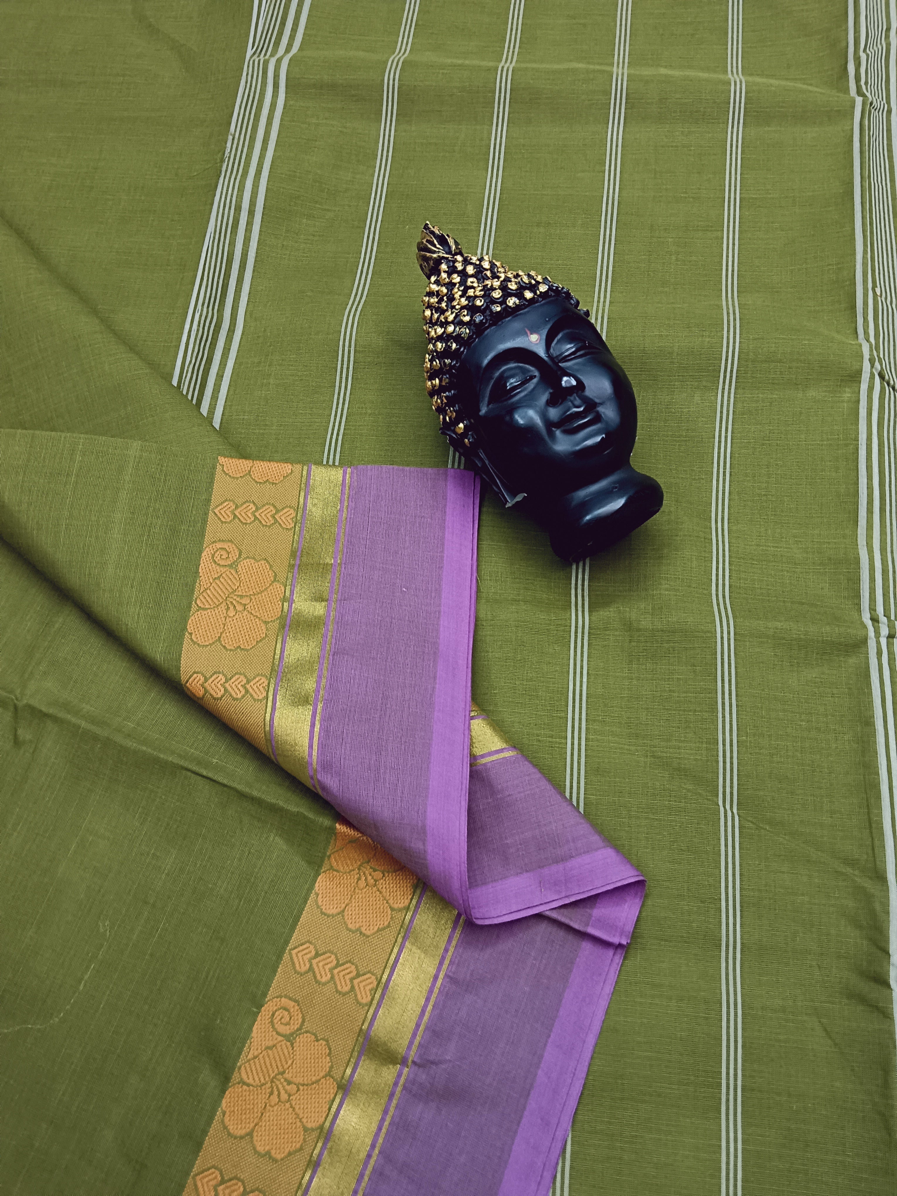 Chettinad Cotton - Daily Wear -Mehandhi green - CDW12