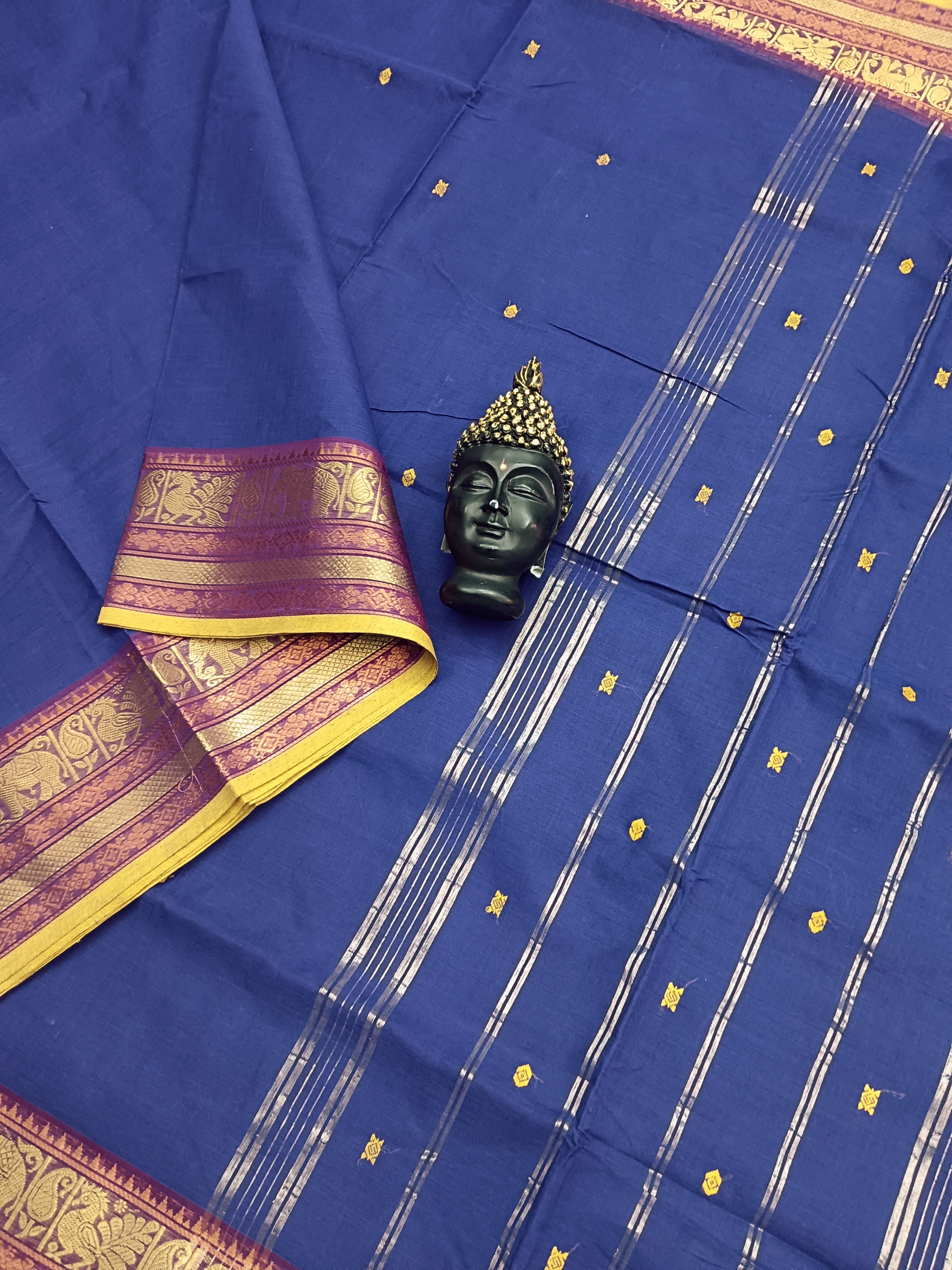 Kanchi Cotton - Festival Fusion - Royal Blue - KCFB10