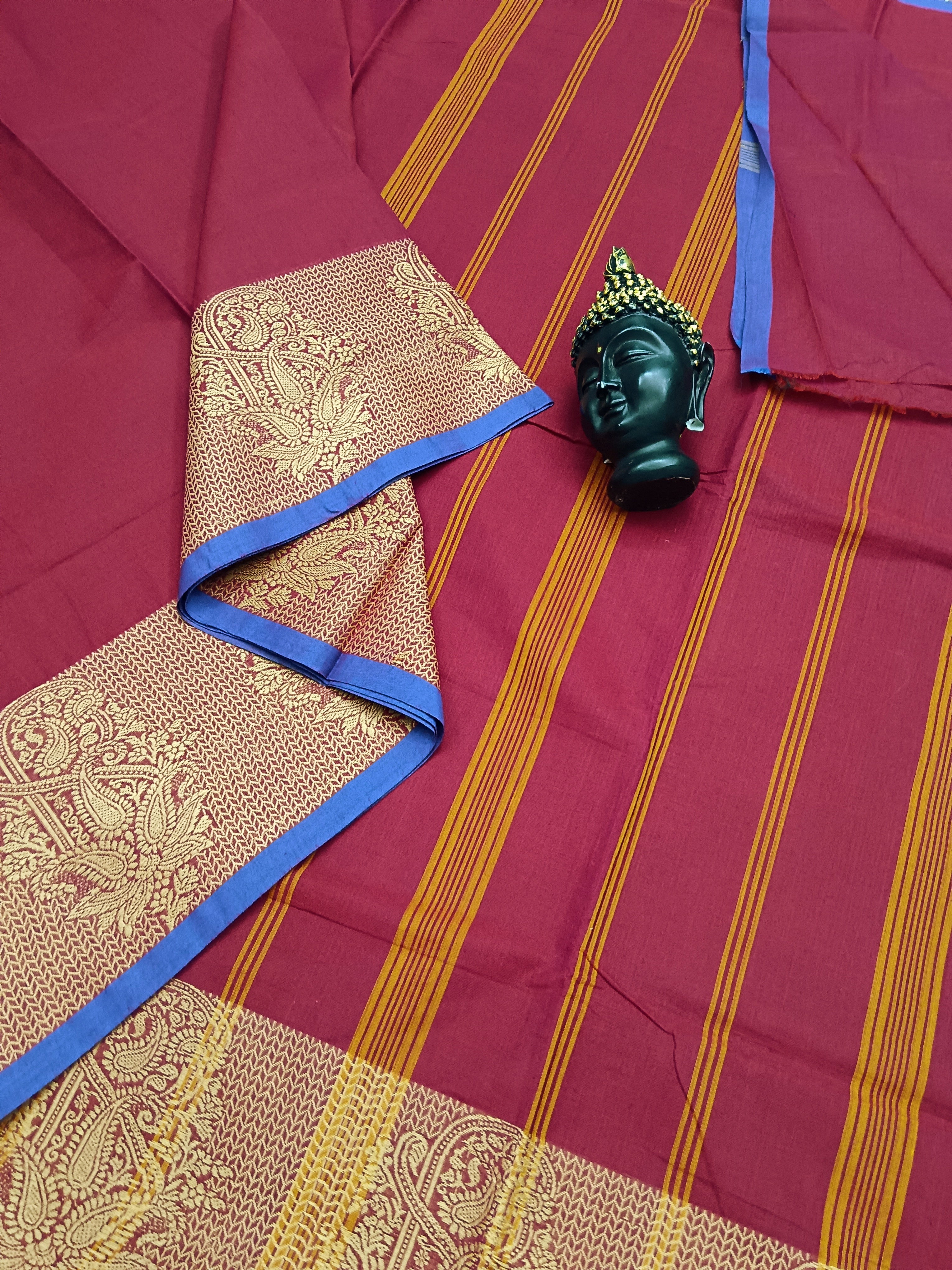 Chettinad Cotton Office Wear - Red - CCOW49