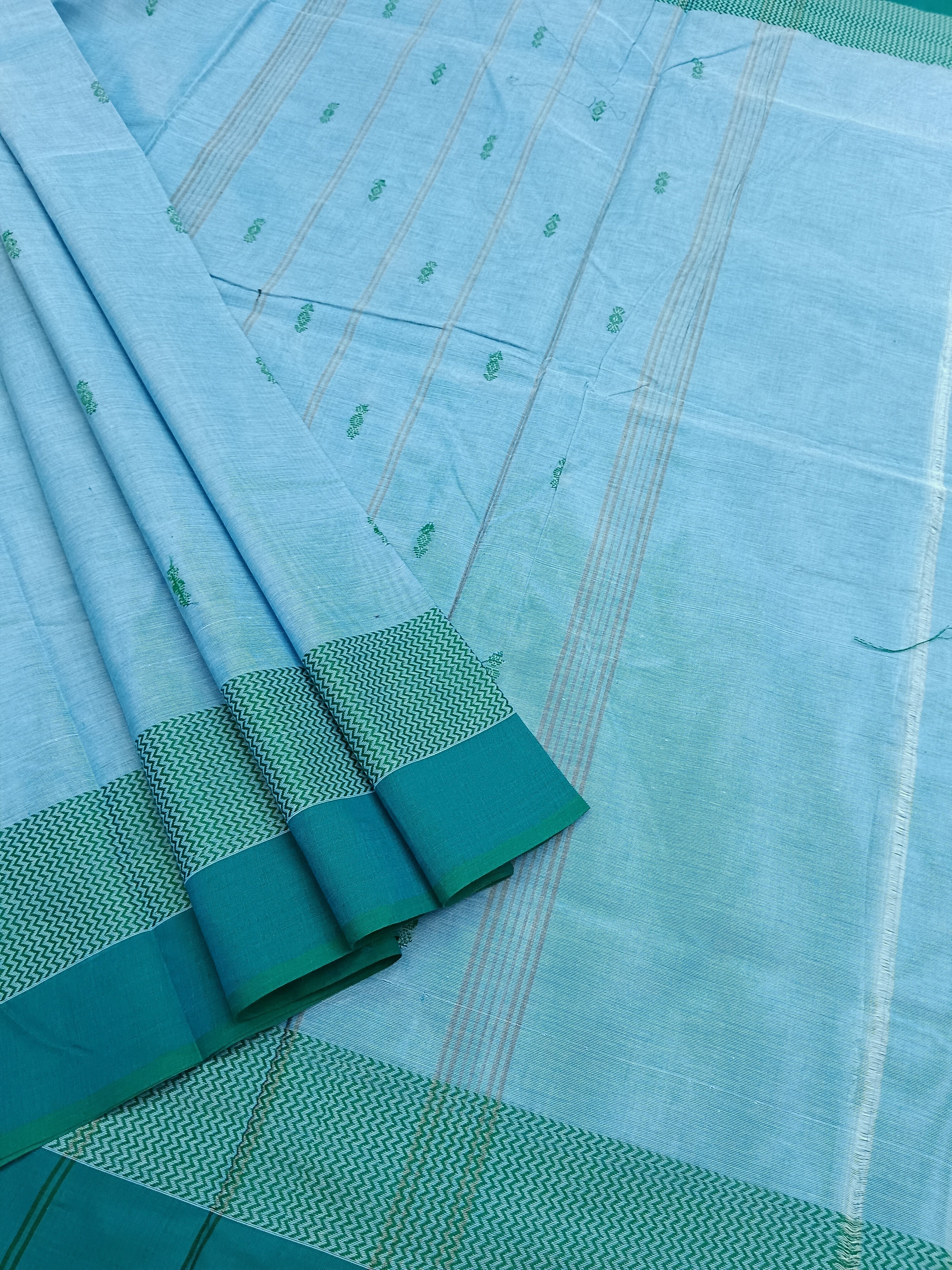 Chettinad Cotton - Office Wear -Light Blue- CCOW38