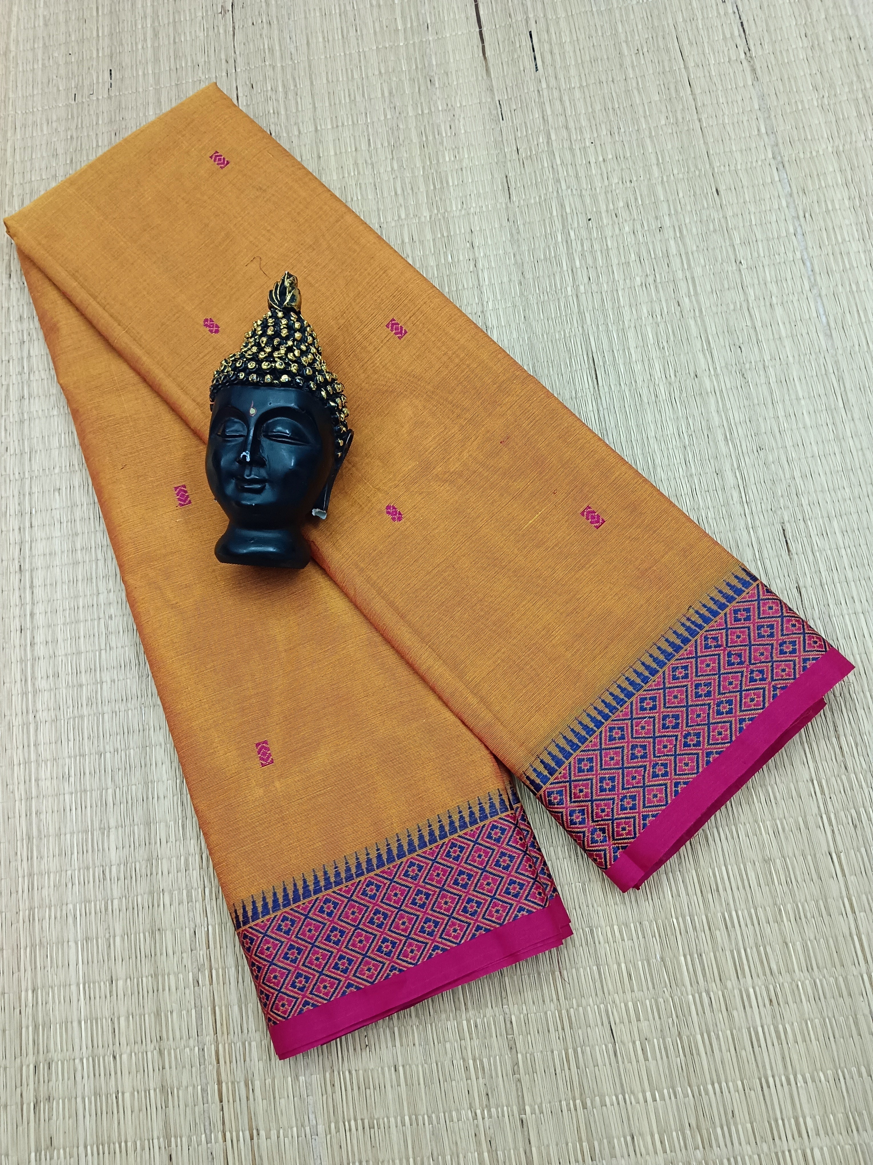 Chettinad Cotton - Office Wear -Pinkish Orange- CCOW37