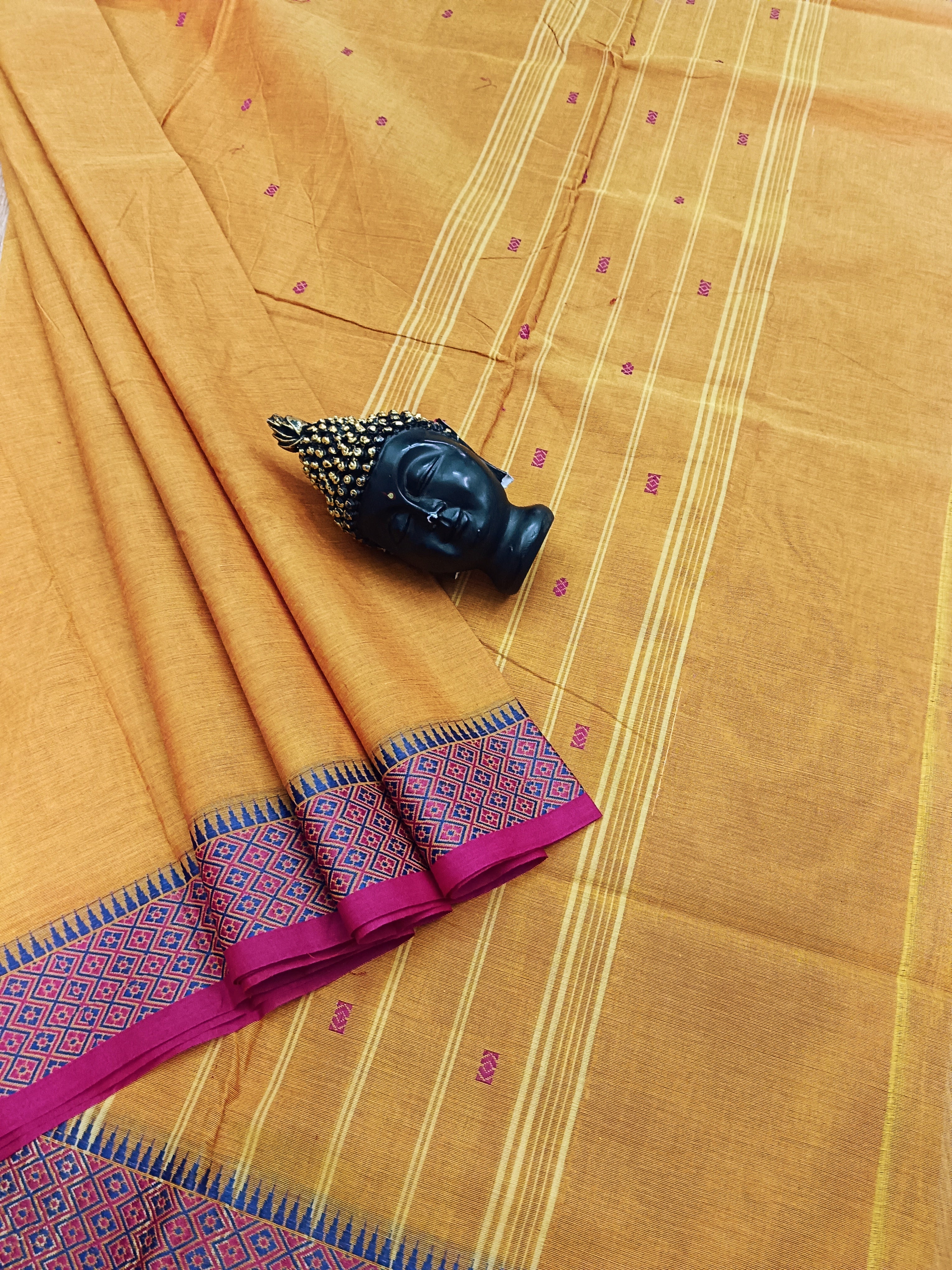 Chettinad Cotton - Office Wear -Pinkish Orange- CCOW37