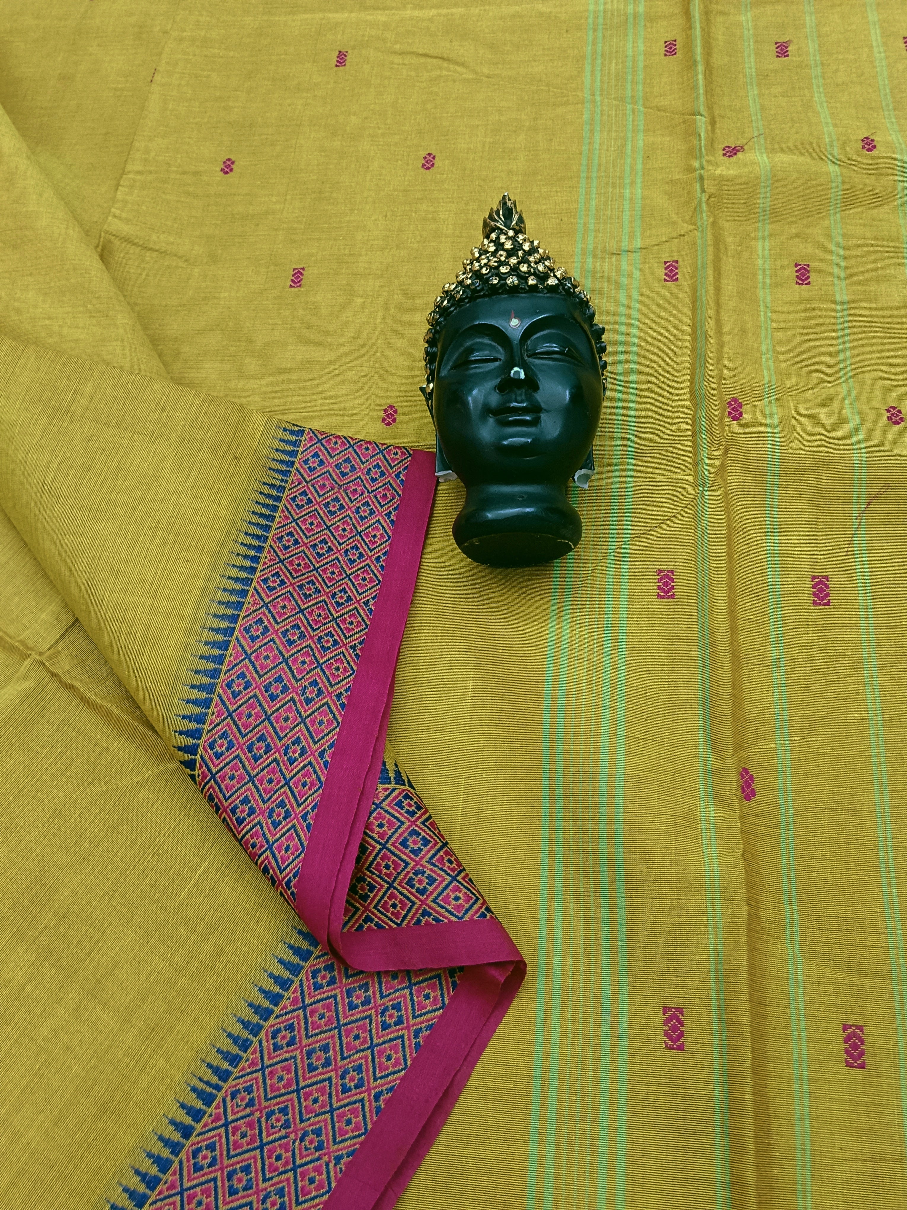 Chettinad Cotton - Office Wear -Yellow Green- CCOW36