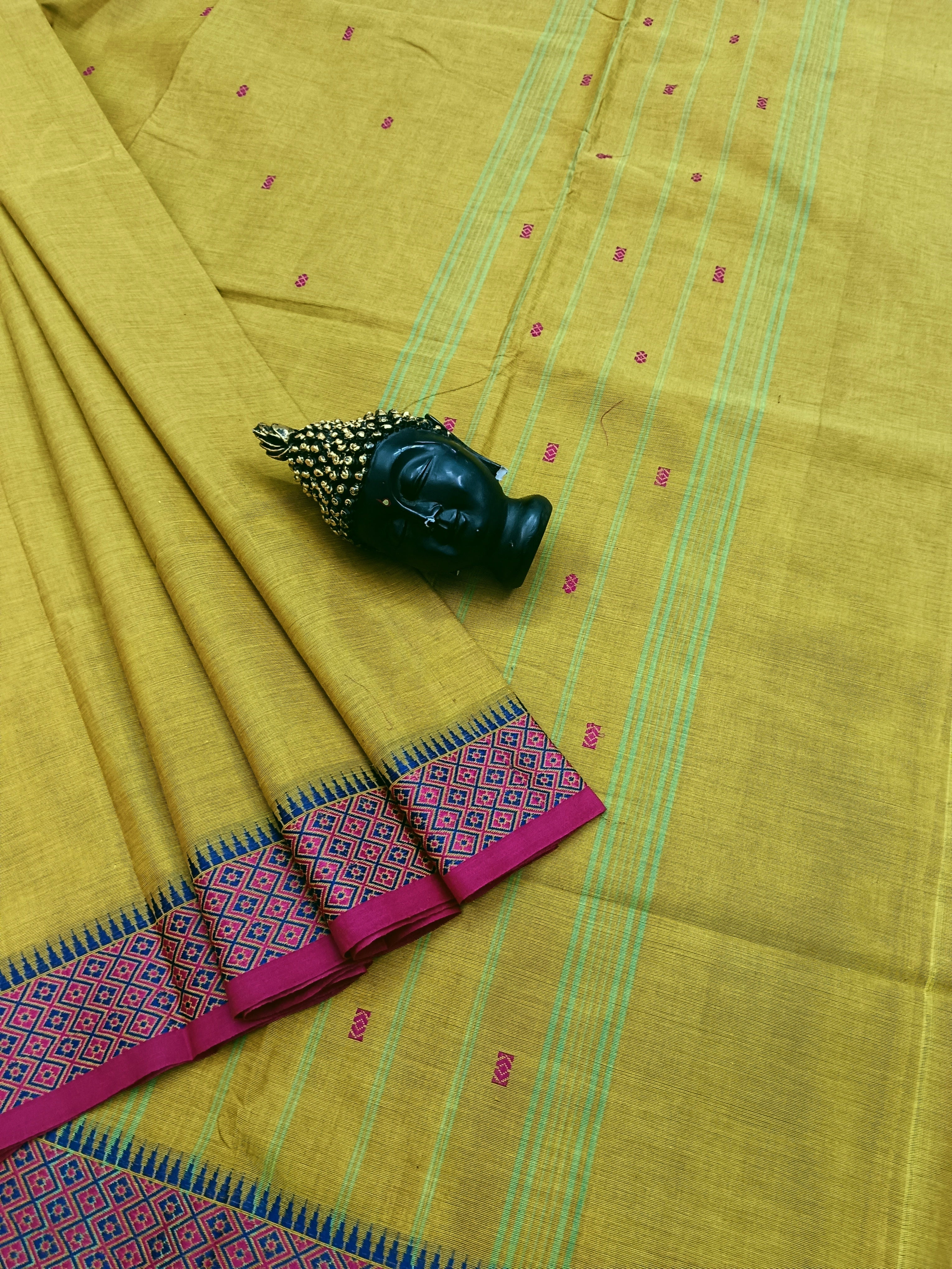 Chettinad Cotton - Office Wear -Yellow Green- CCOW36