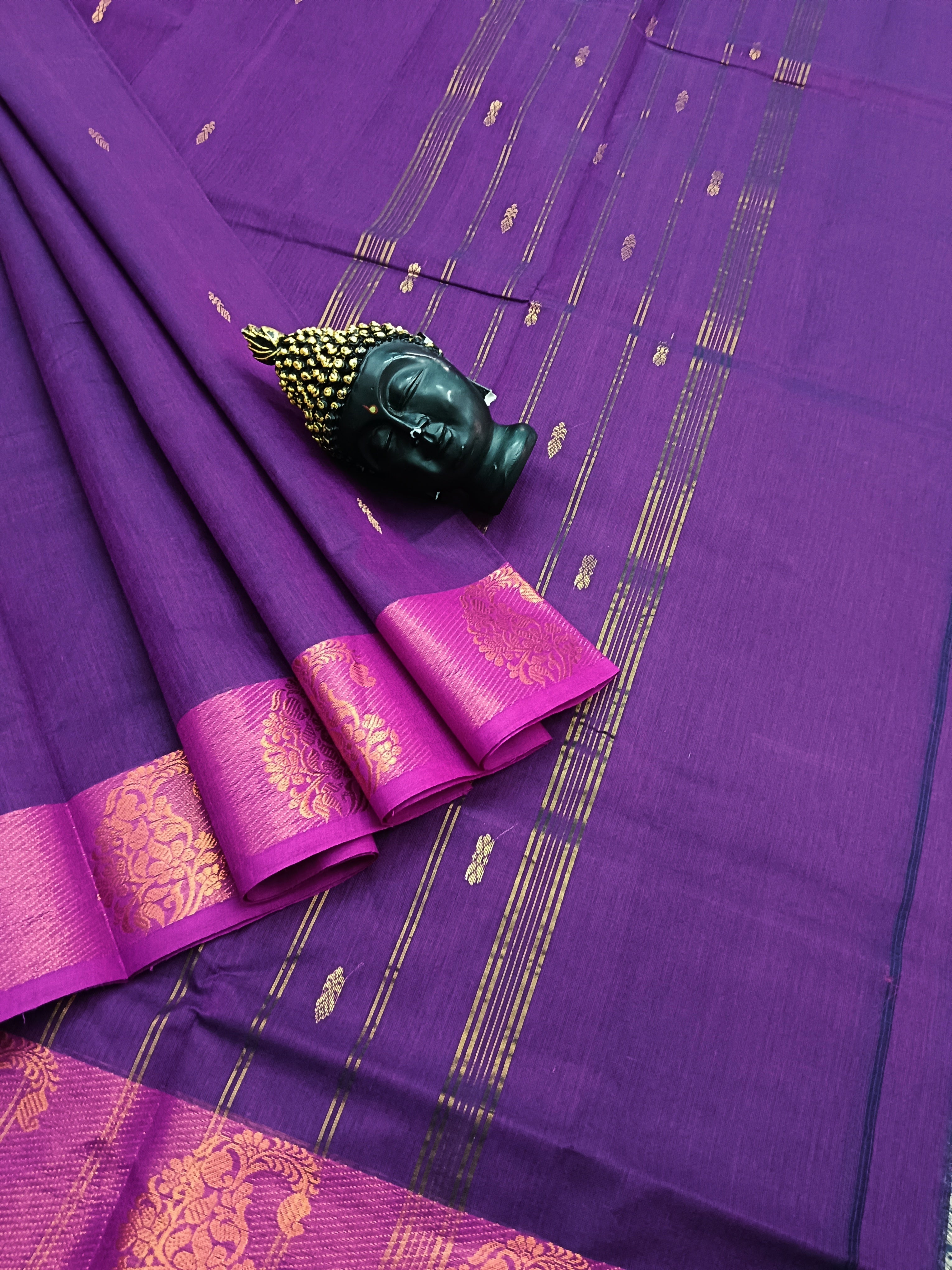 Chettinad Cotton - Office Wear - Violet- CCOW27