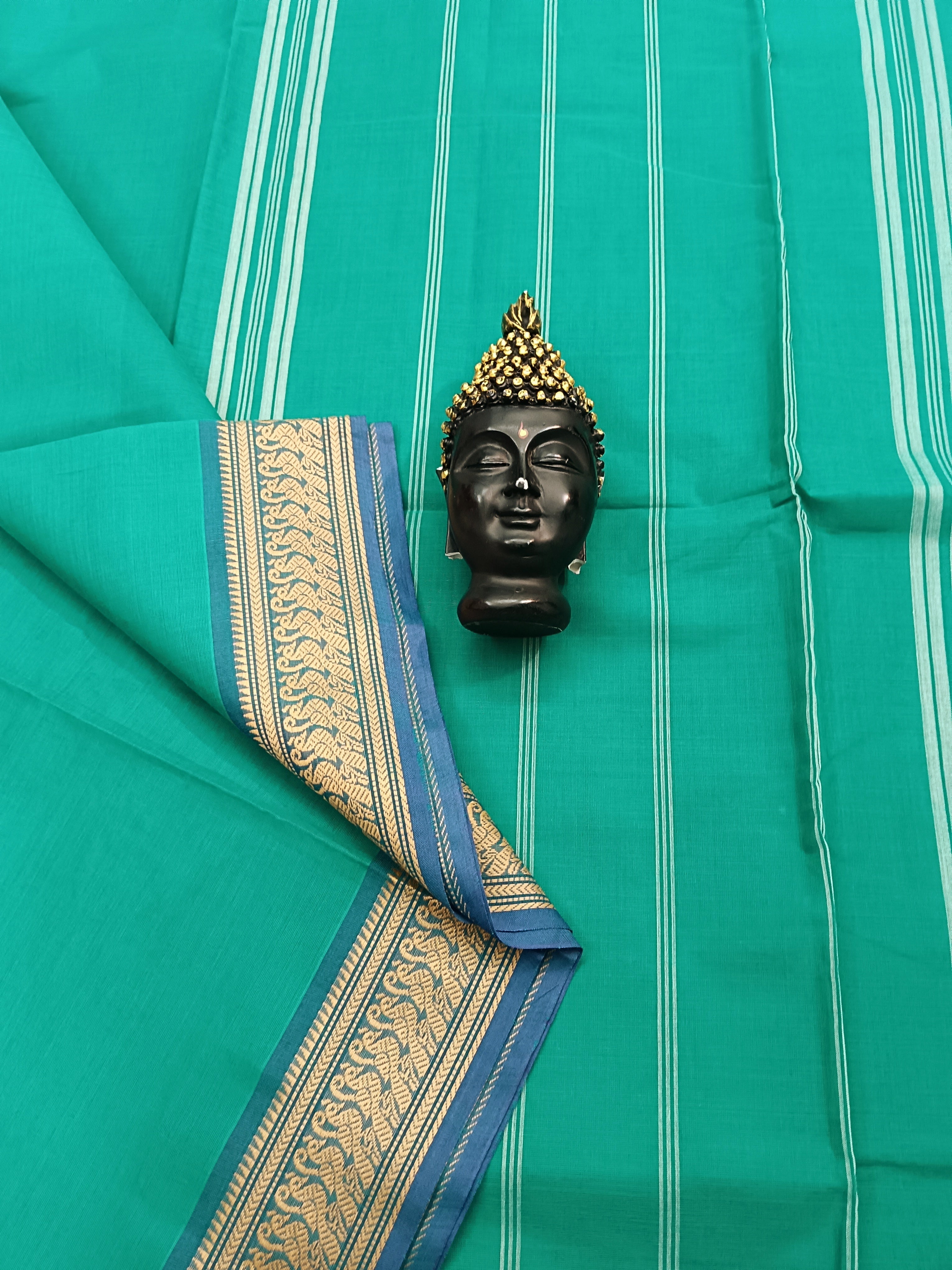 Chettinad Cotton -Daily Wear - Rama Green-CDW28