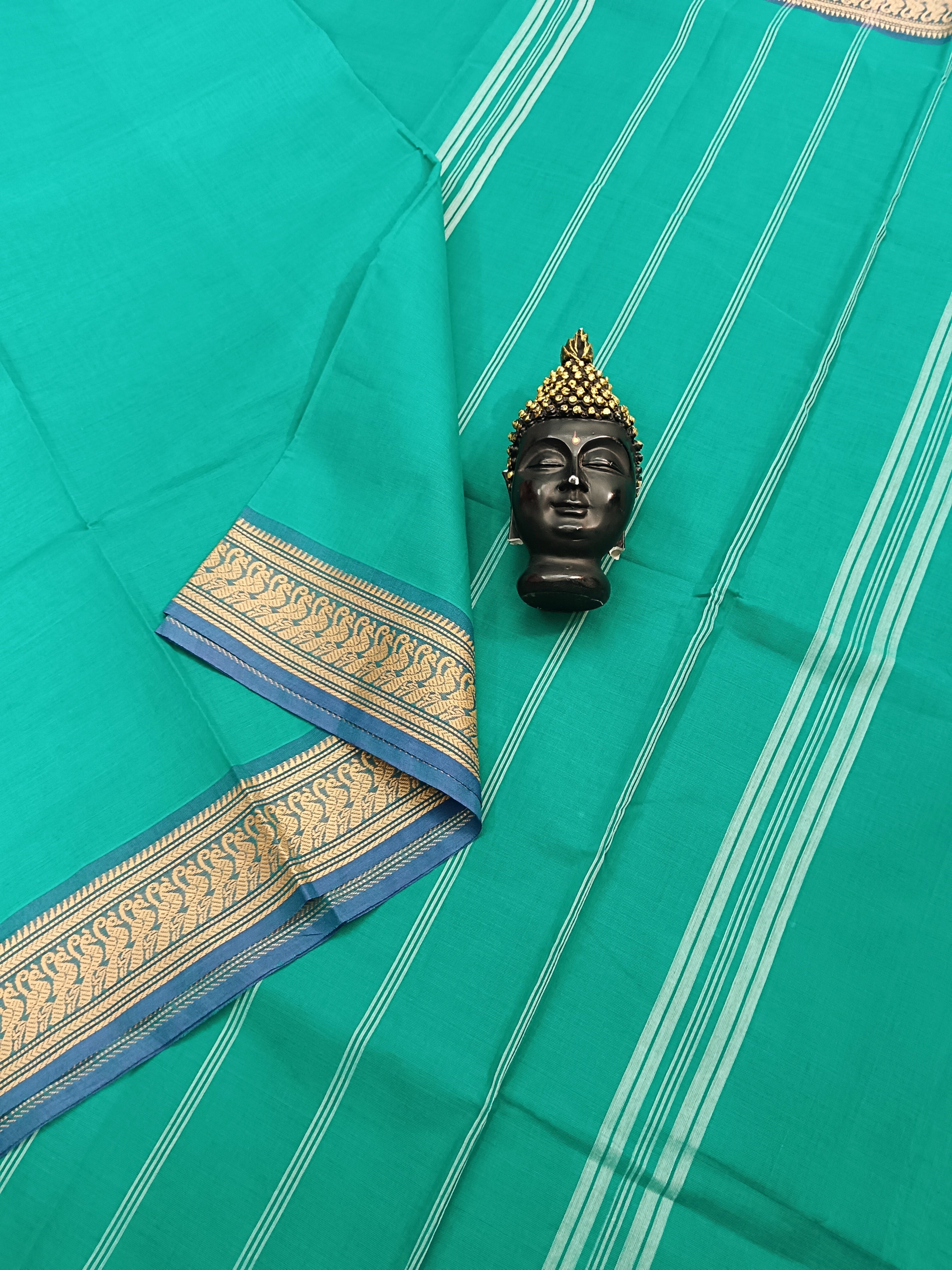 Chettinad Cotton -Daily Wear - Rama Green-CDW28