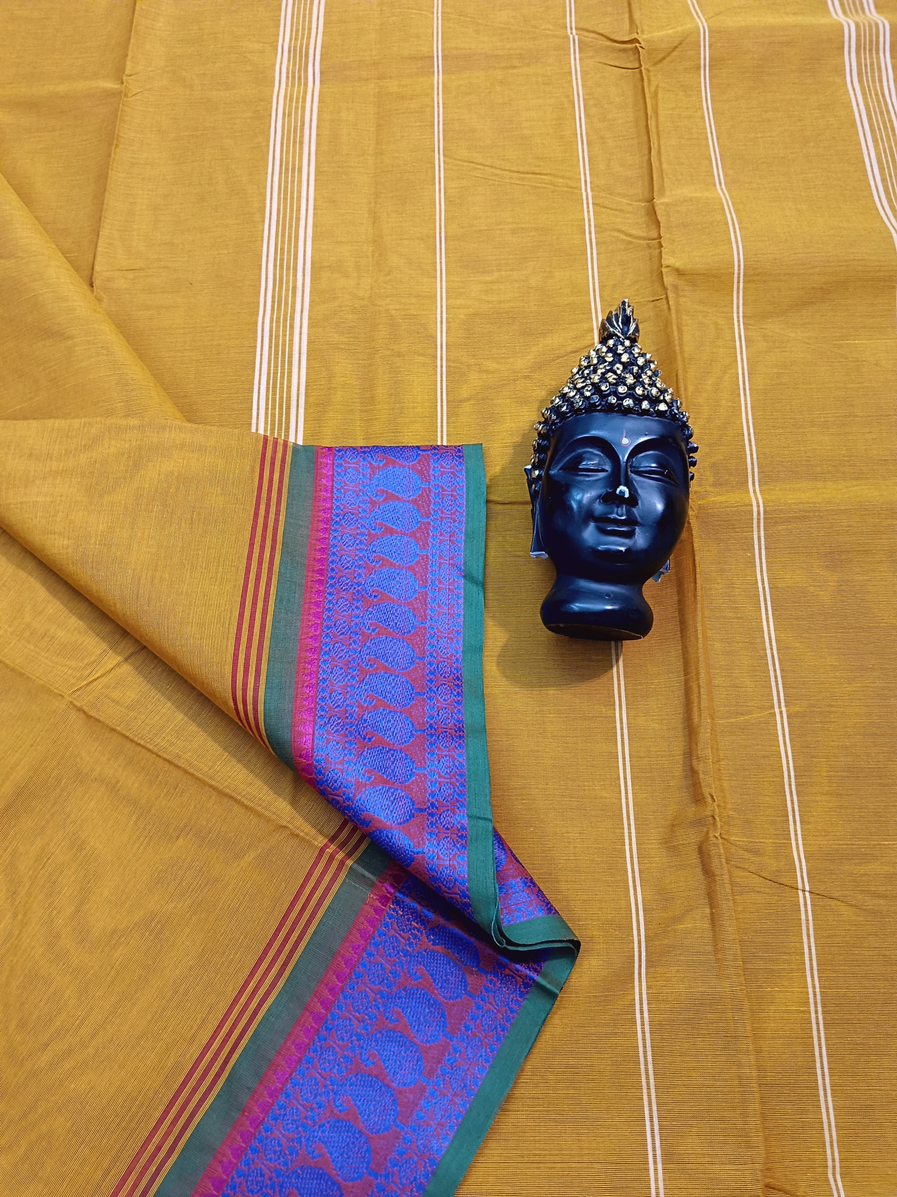 Chettinad Cotton -Daily Wear - Mustard Yellow-CDW33