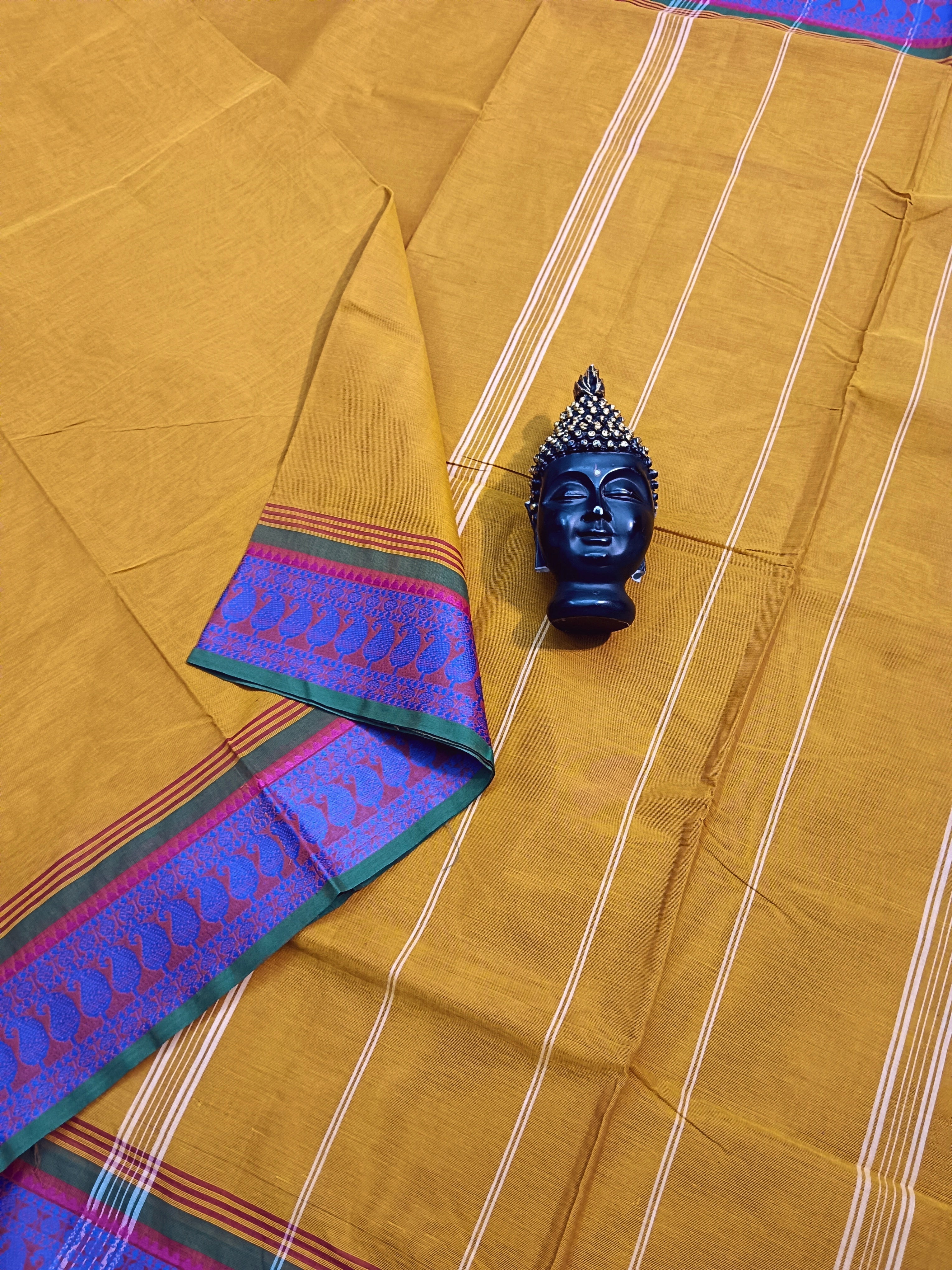 Chettinad Cotton -Daily Wear - Mustard Yellow-CDW33