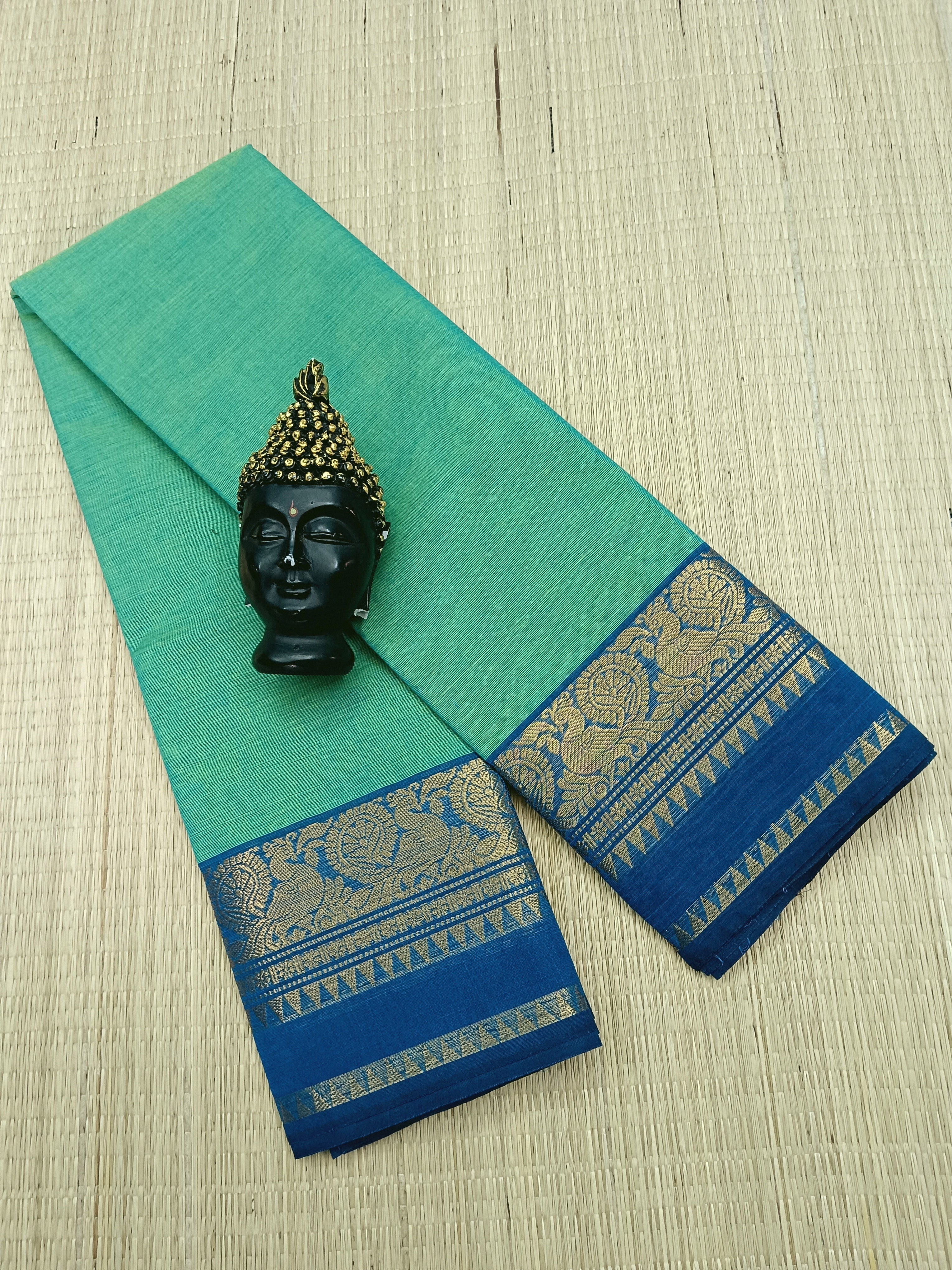 Kanchi Cotton - All Day Fusion -Aqua Blue - KCAF03