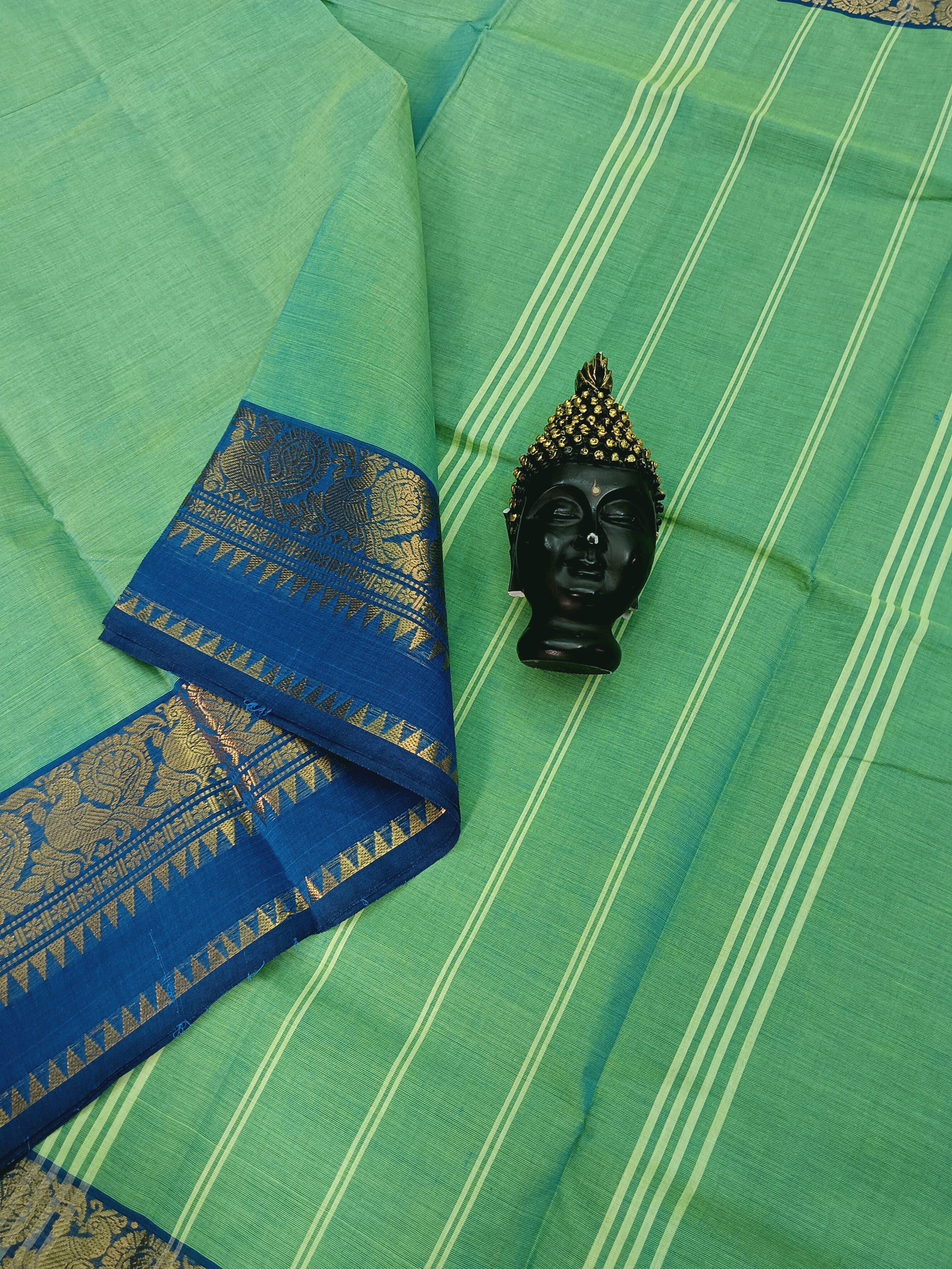 Kanchi Cotton - All Day Fusion -Aqua Blue - KCAF03