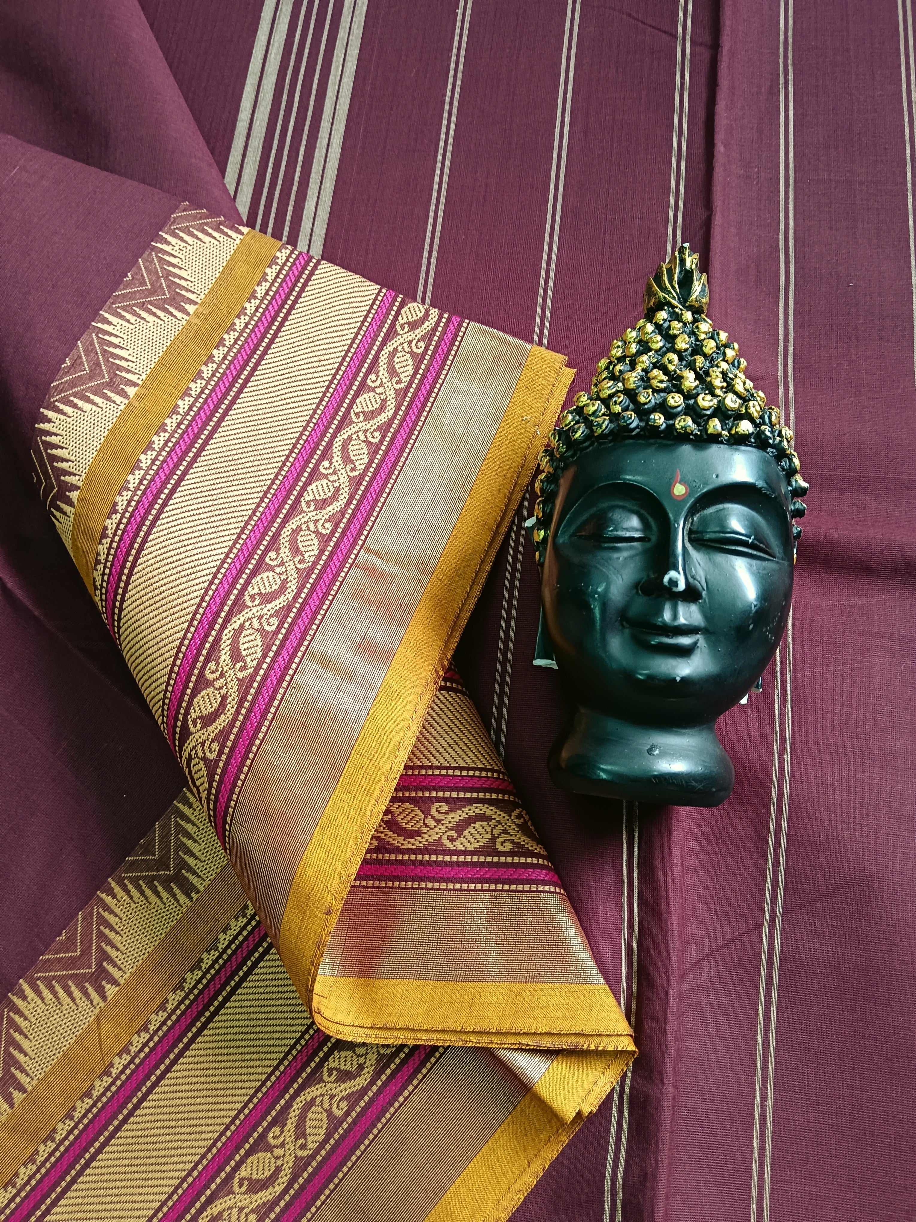 Chettinad Cotton - Office Wear -Maroon- CCOW40