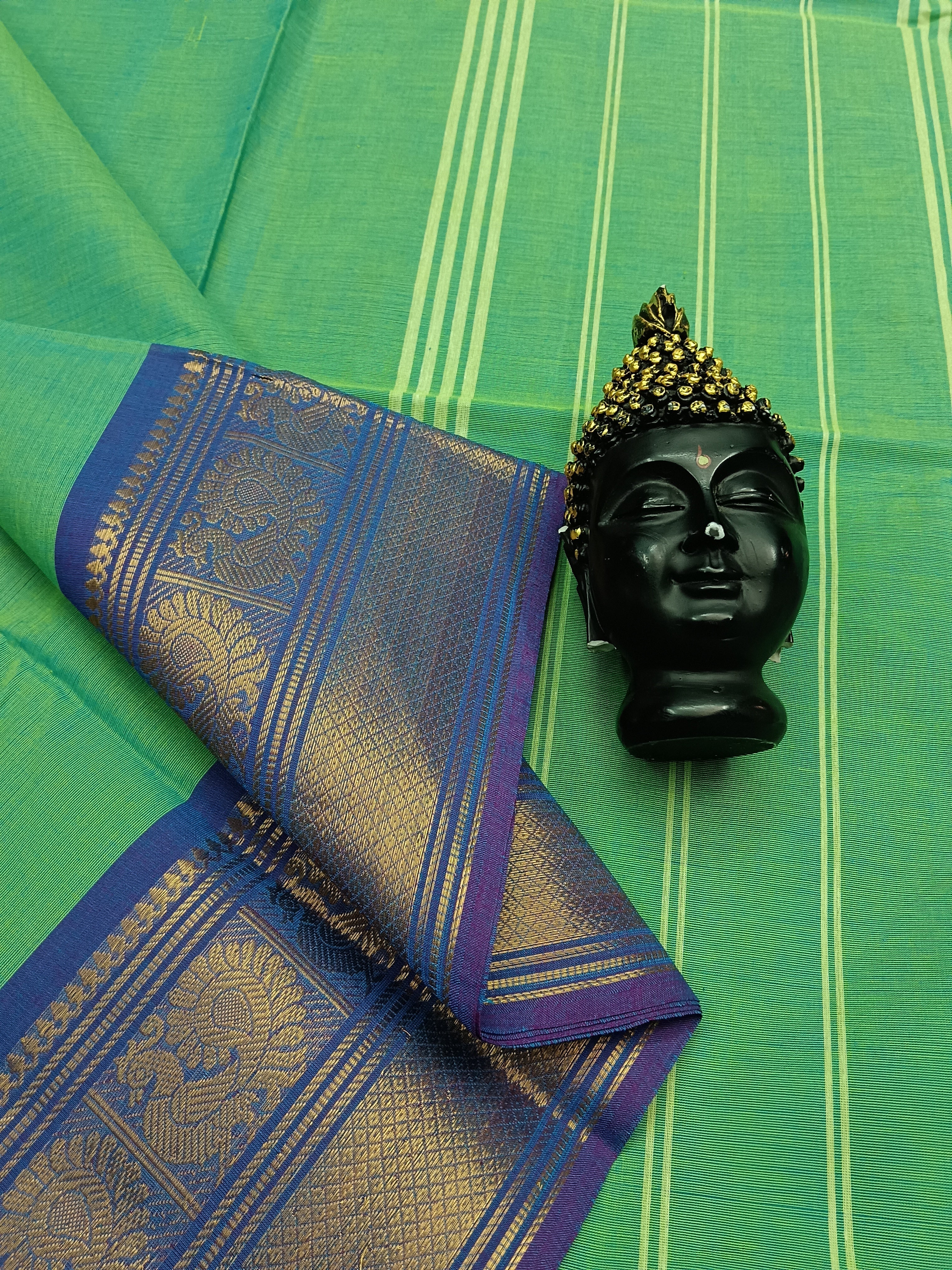 Kanchi Cotton - All Day Fusion -Aqua Blue - 23
