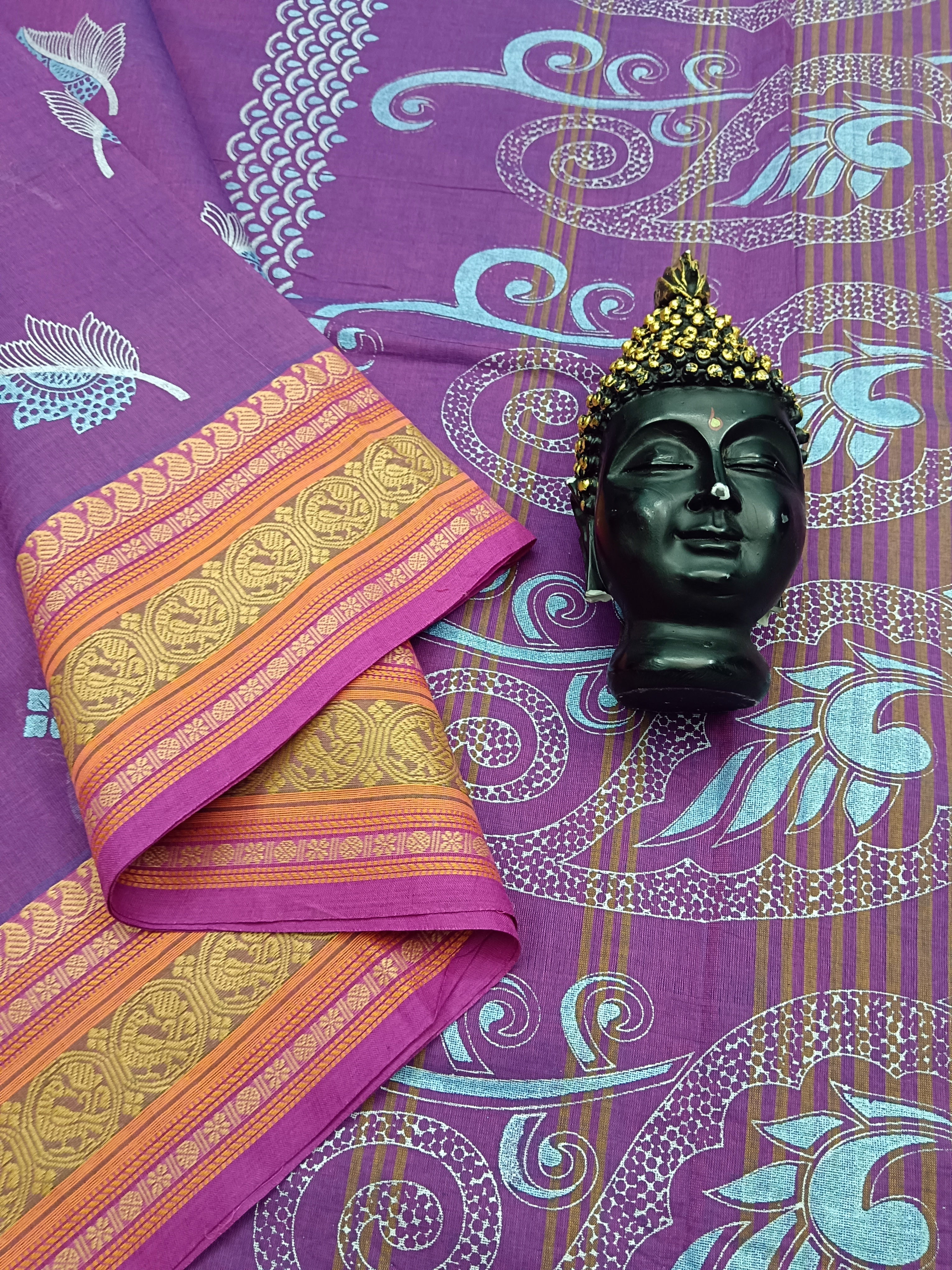 Chettinad Cotton -Light Violet-CPC06