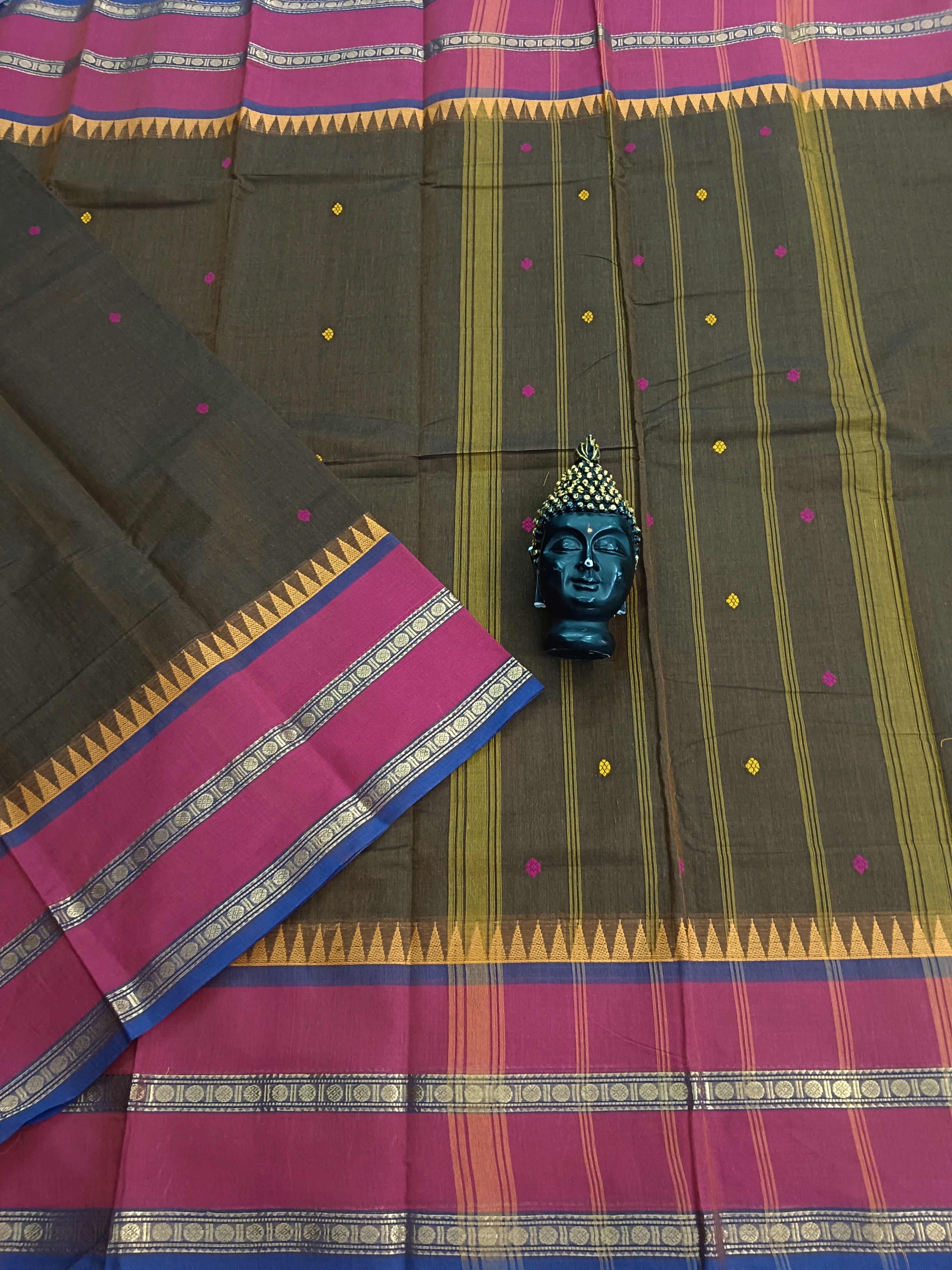 Kanchi Cotton - Festival Fusion - Dark Wood Brown- KCFB59