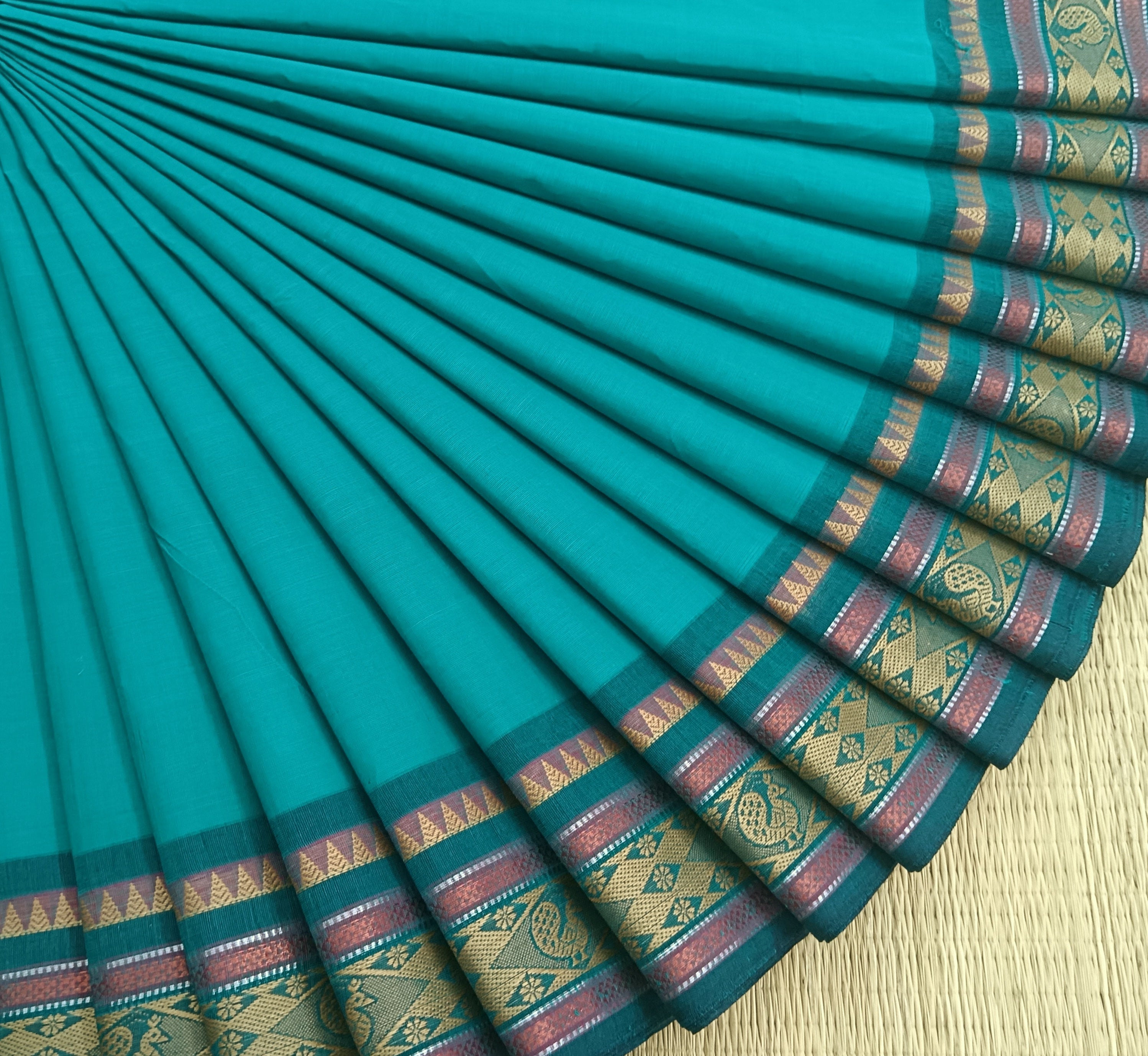 Chettinad Cotton -Daily Wear -Rama Green- CDW58